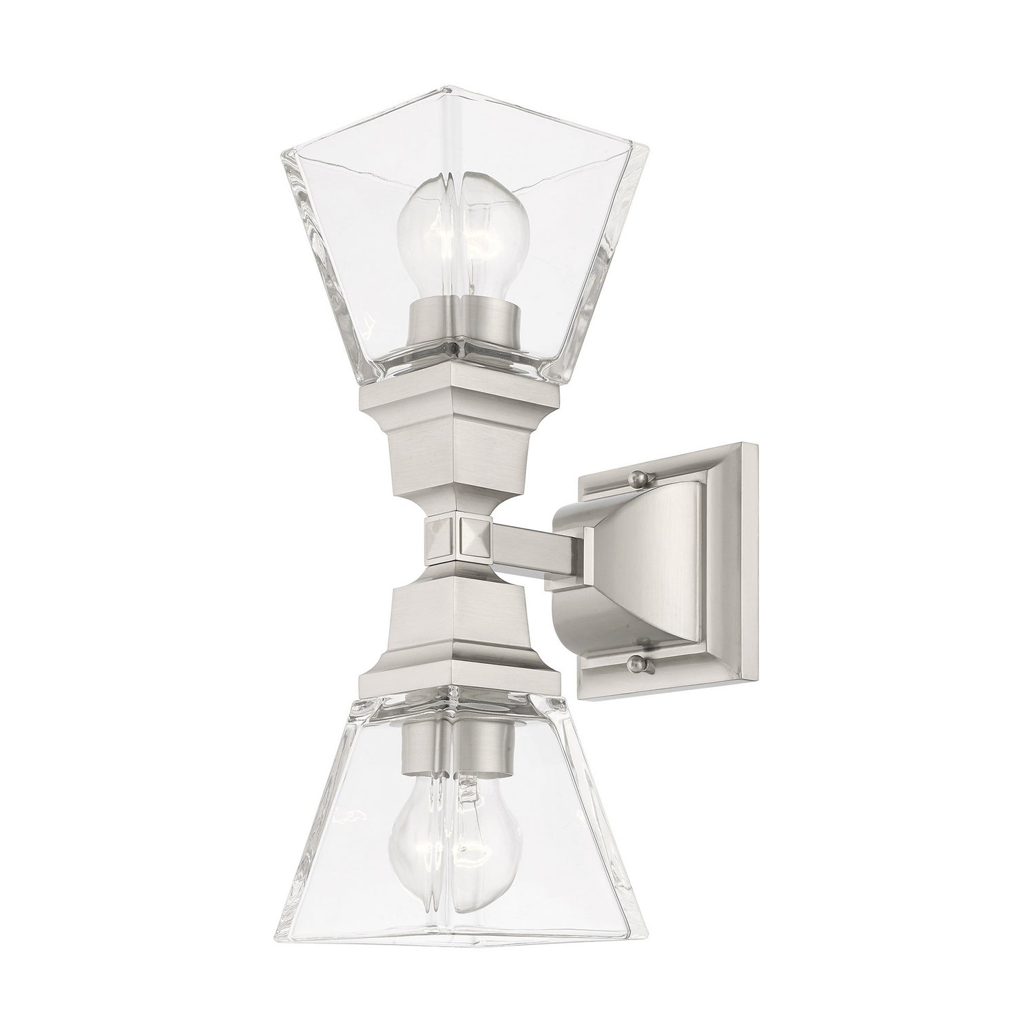 Livex Lighting - 17178-91 - Two Light Wall Sconce - Mission - Brushed Nickel