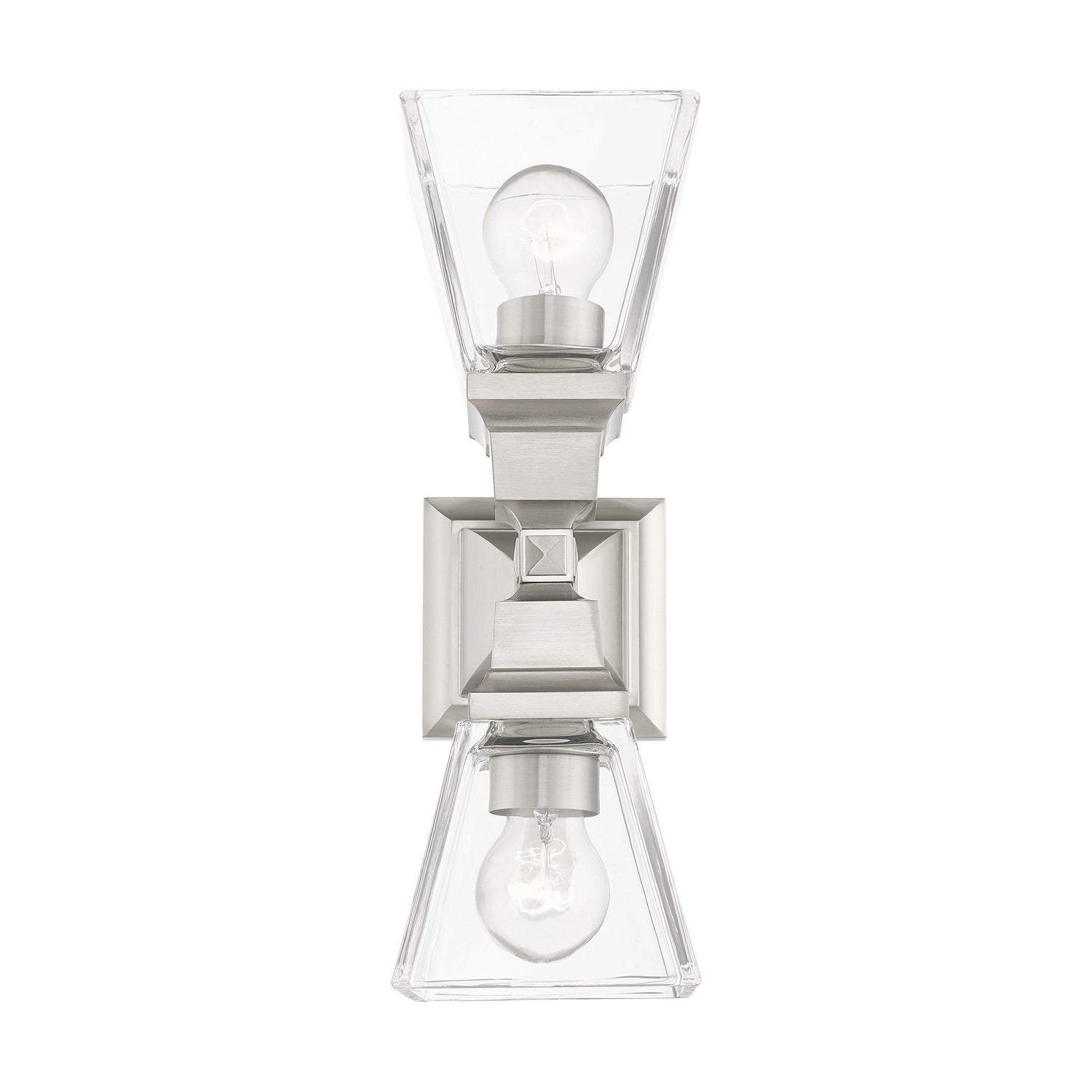 Livex Lighting - 17178-91 - Two Light Wall Sconce - Mission - Brushed Nickel