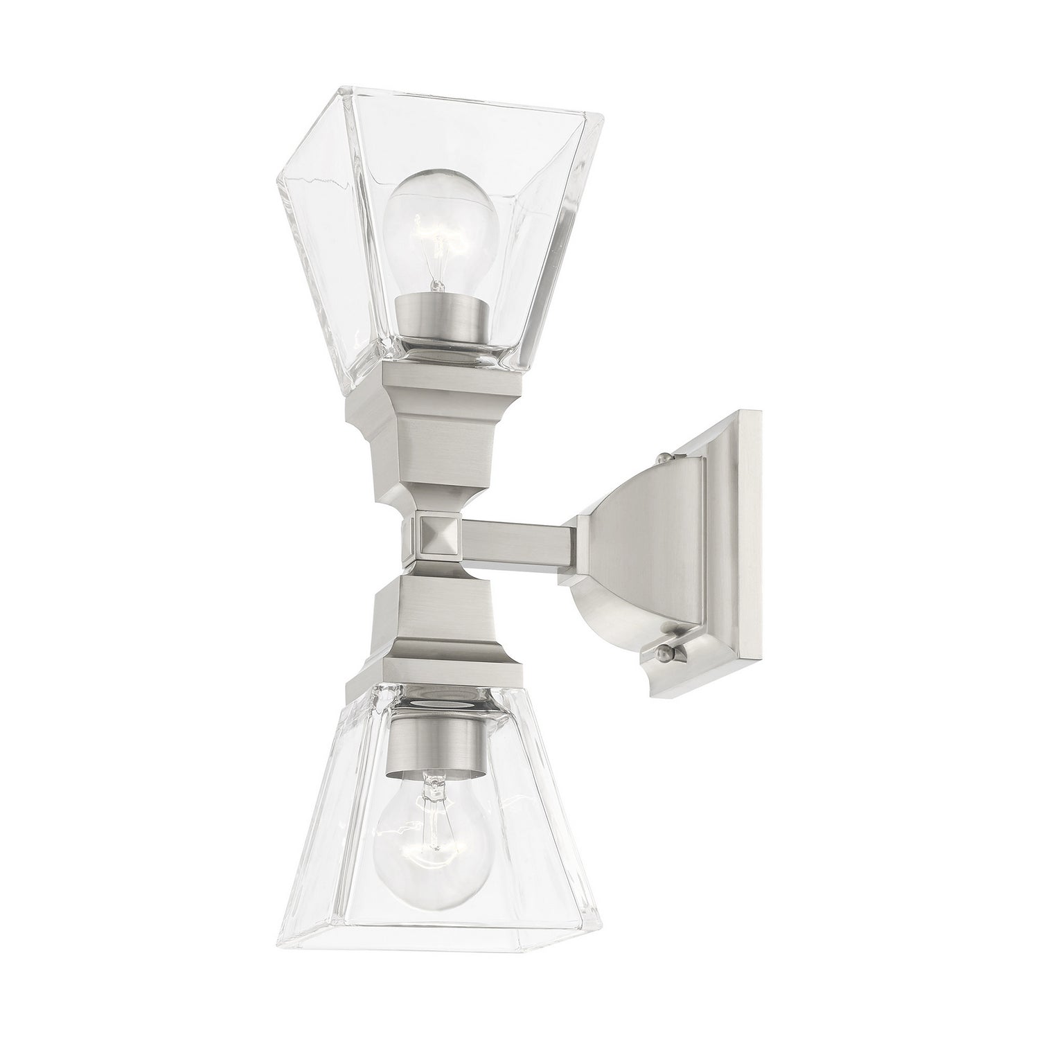 Livex Lighting - 17178-91 - Two Light Wall Sconce - Mission - Brushed Nickel