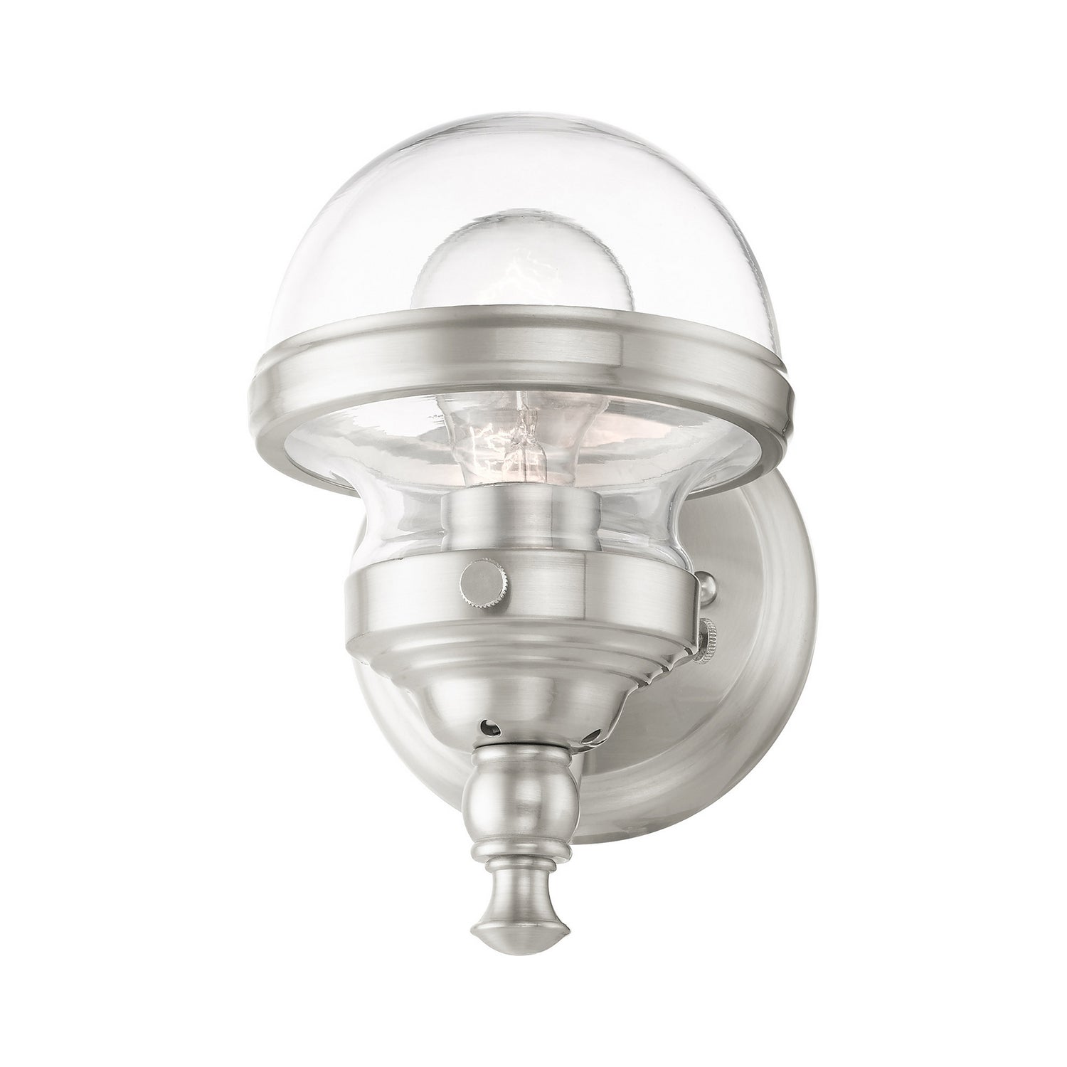 Livex Lighting - 17411-91 - One Light Vanity - Oldwick - Brushed Nickel