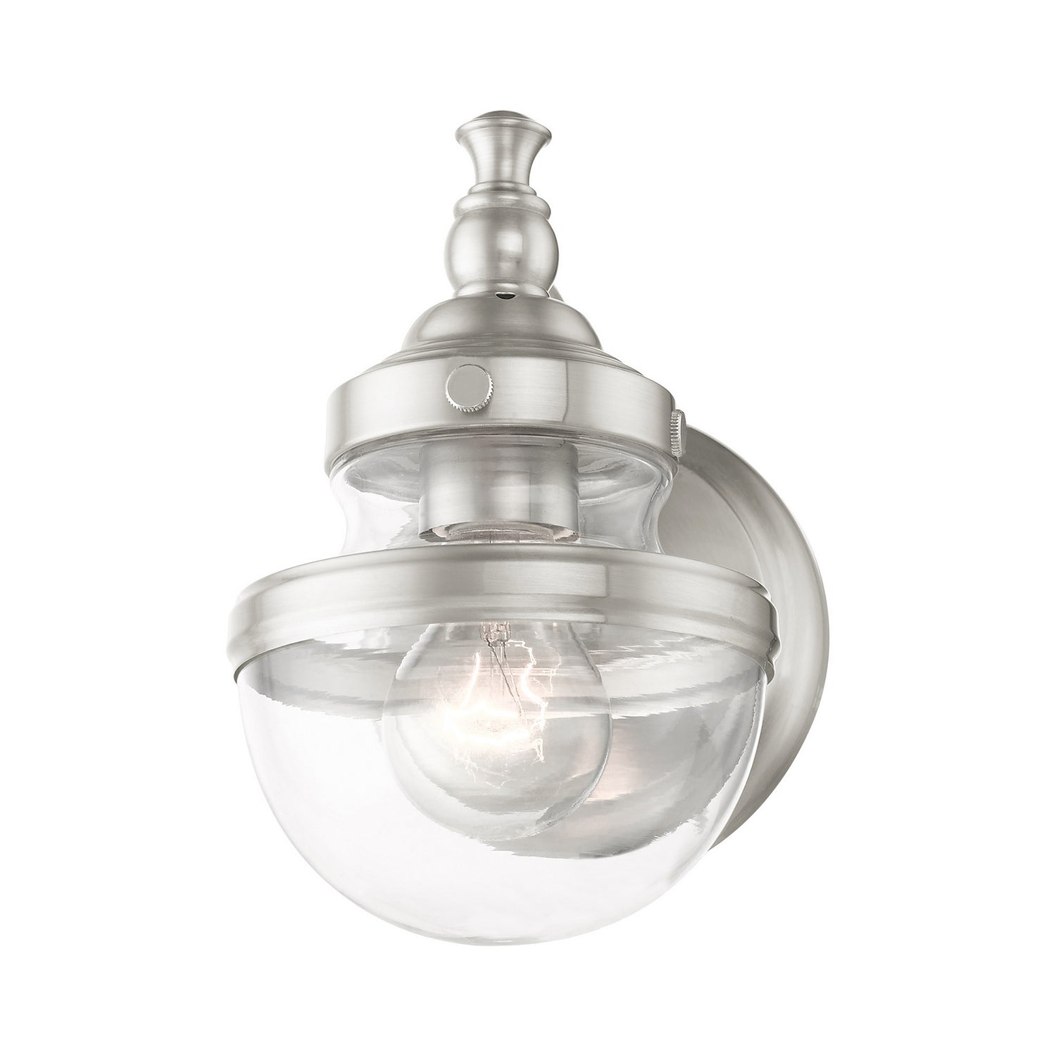 Livex Lighting - 17411-91 - One Light Vanity - Oldwick - Brushed Nickel
