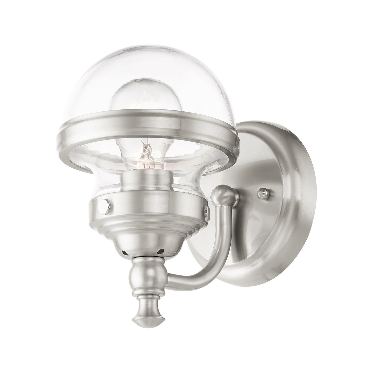 Livex Lighting - 17411-91 - One Light Vanity - Oldwick - Brushed Nickel