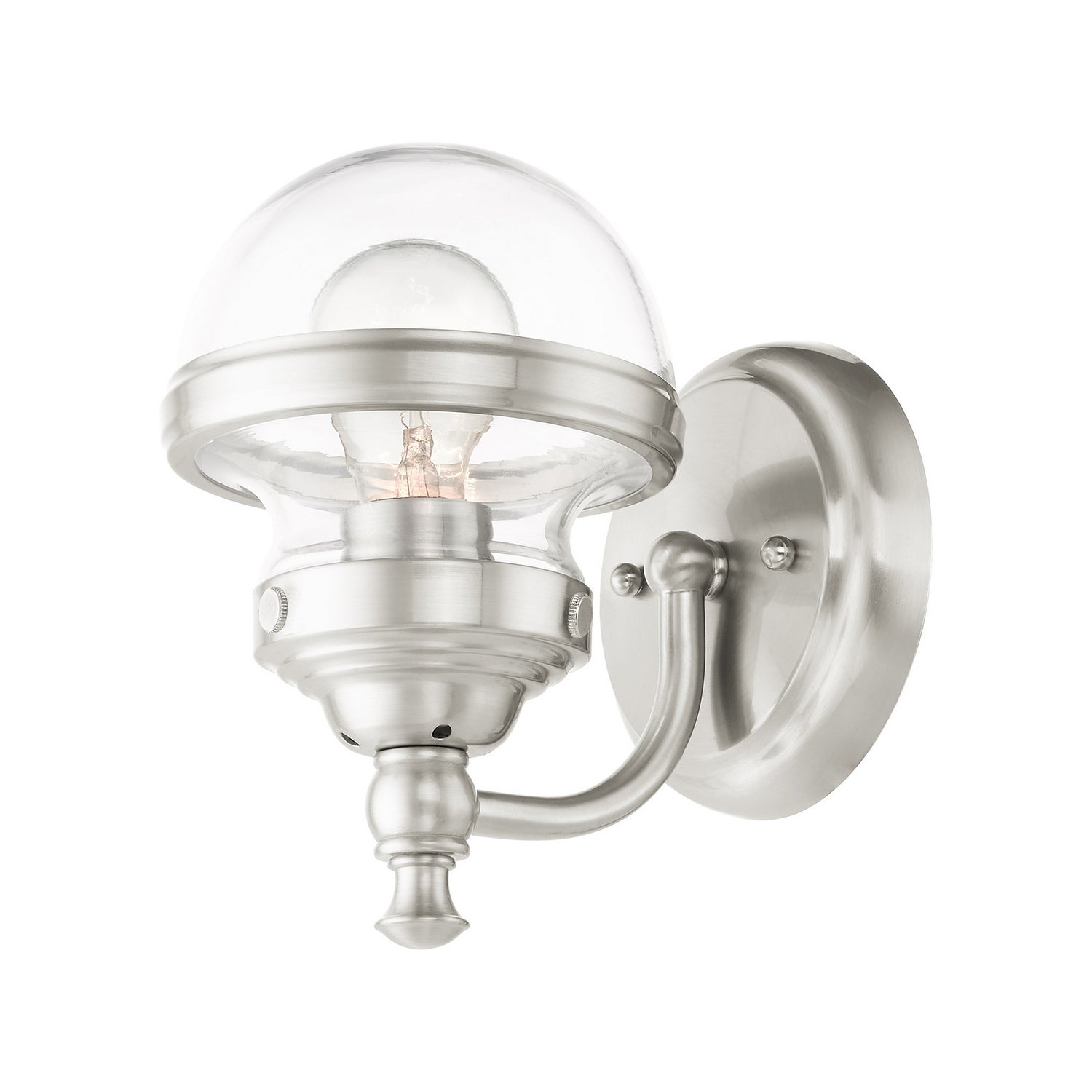 Livex Lighting - 17411-91 - One Light Vanity - Oldwick - Brushed Nickel