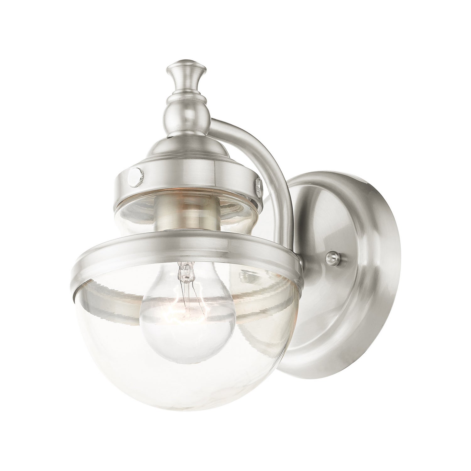 Livex Lighting - 17411-91 - One Light Vanity - Oldwick - Brushed Nickel