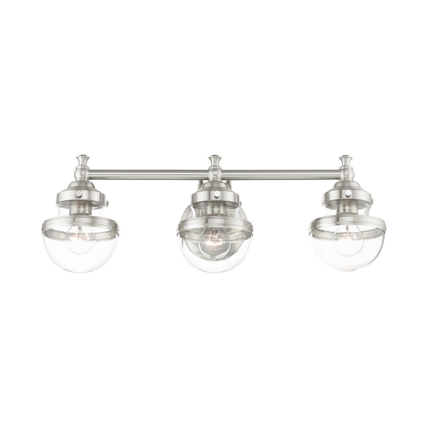 Livex Lighting - 17413-91 - Three Light Vanity - Oldwick - Brushed Nickel