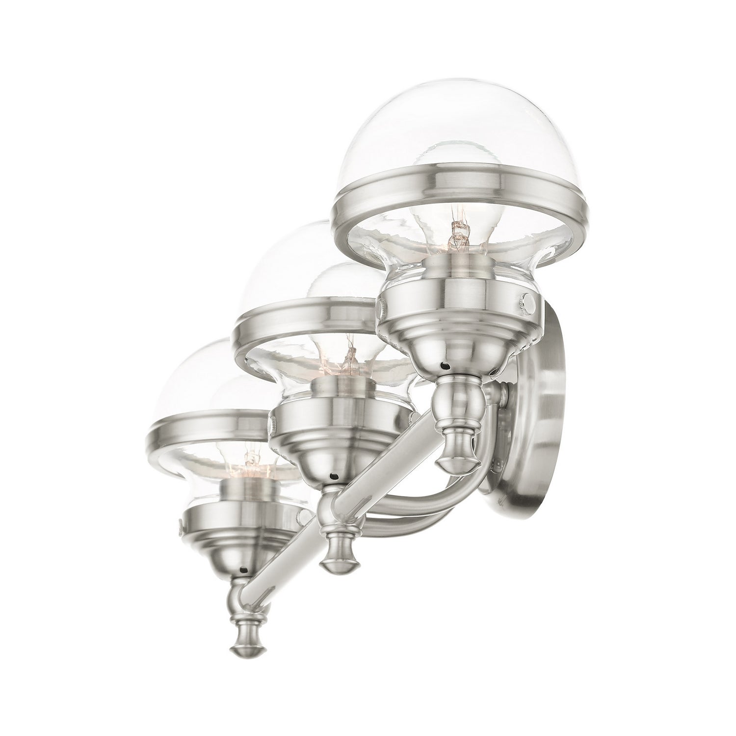 Livex Lighting - 17413-91 - Three Light Vanity - Oldwick - Brushed Nickel