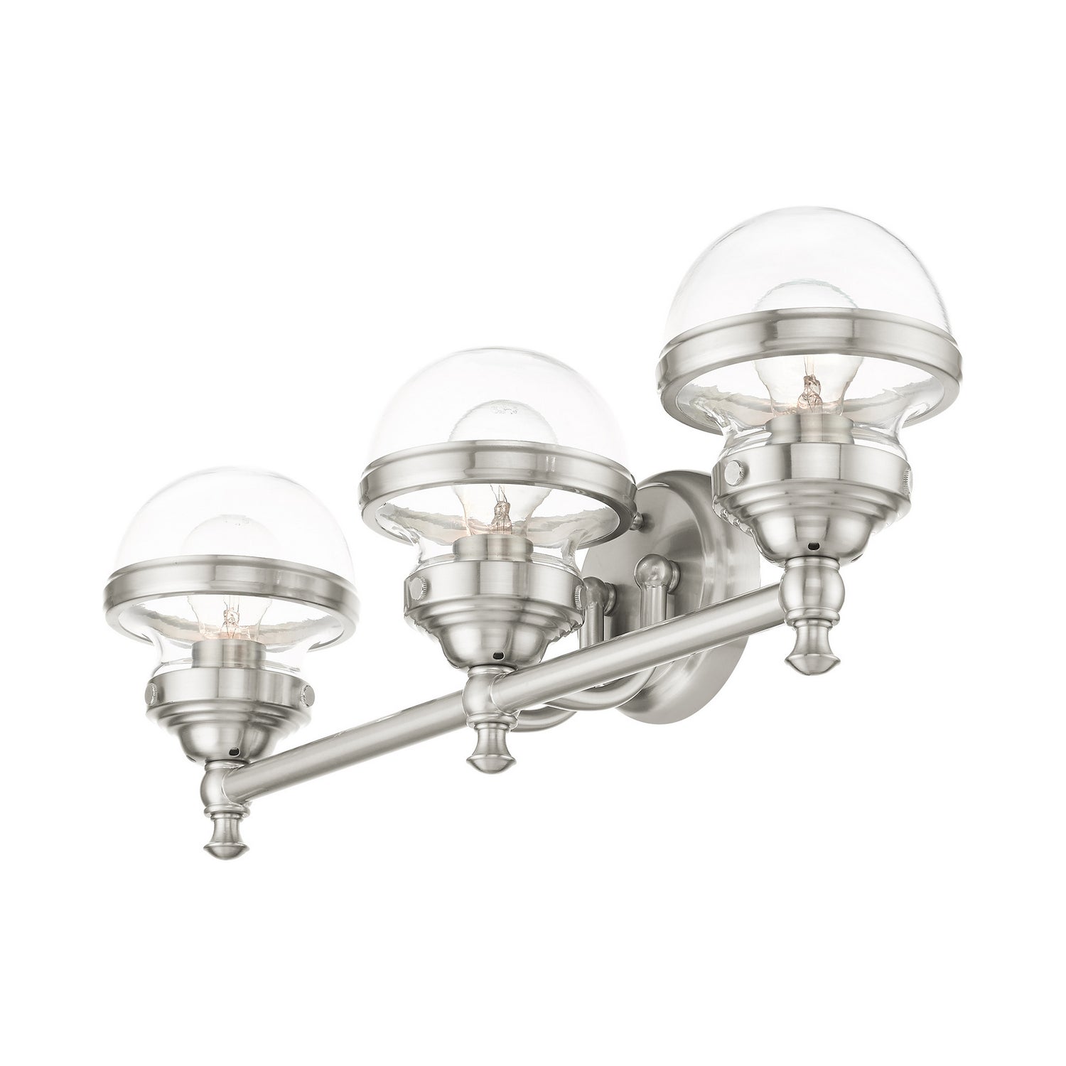 Livex Lighting - 17413-91 - Three Light Vanity - Oldwick - Brushed Nickel
