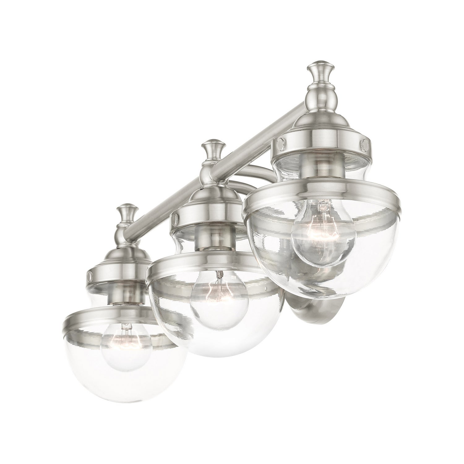 Livex Lighting - 17413-91 - Three Light Vanity - Oldwick - Brushed Nickel