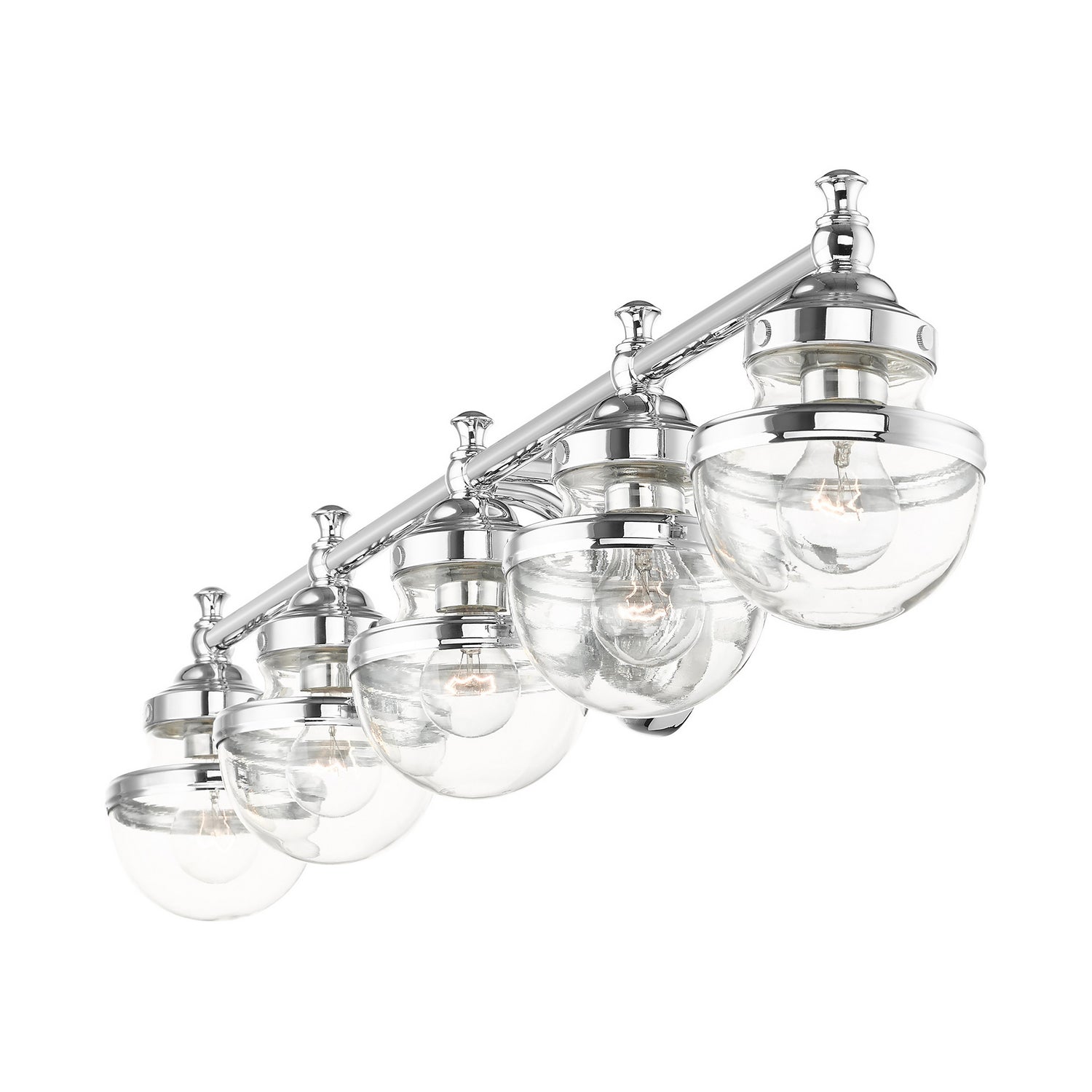 Livex Lighting - 17415-05 - Five Light Vanity - Oldwick - Polished Chrome