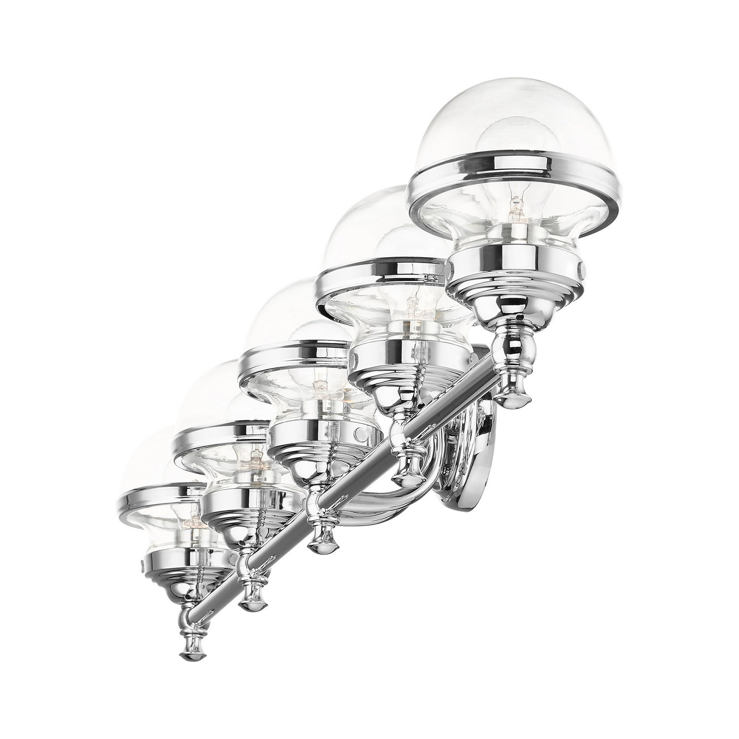 Livex Lighting - 17415-05 - Five Light Vanity - Oldwick - Polished Chrome