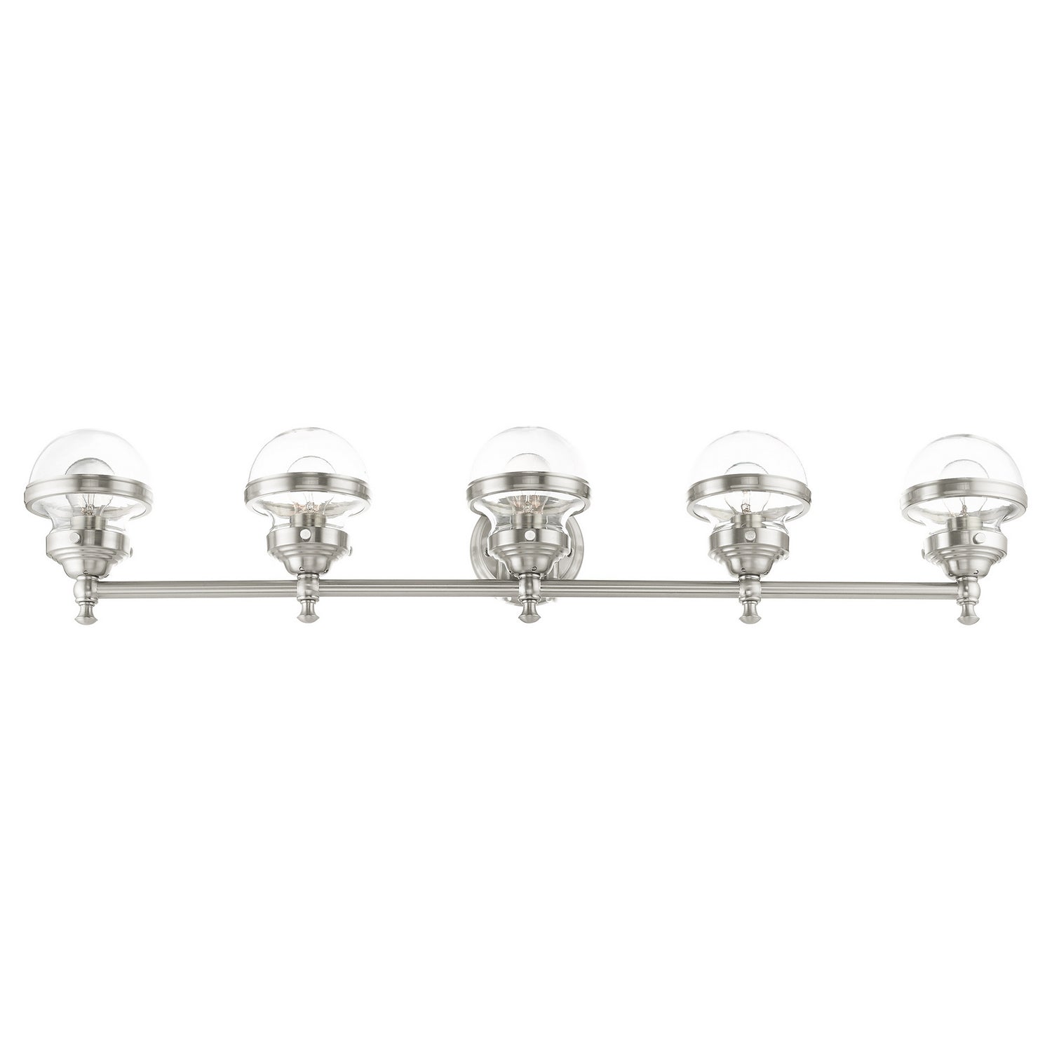 Livex Lighting - 17415-91 - Five Light Vanity - Oldwick - Brushed Nickel