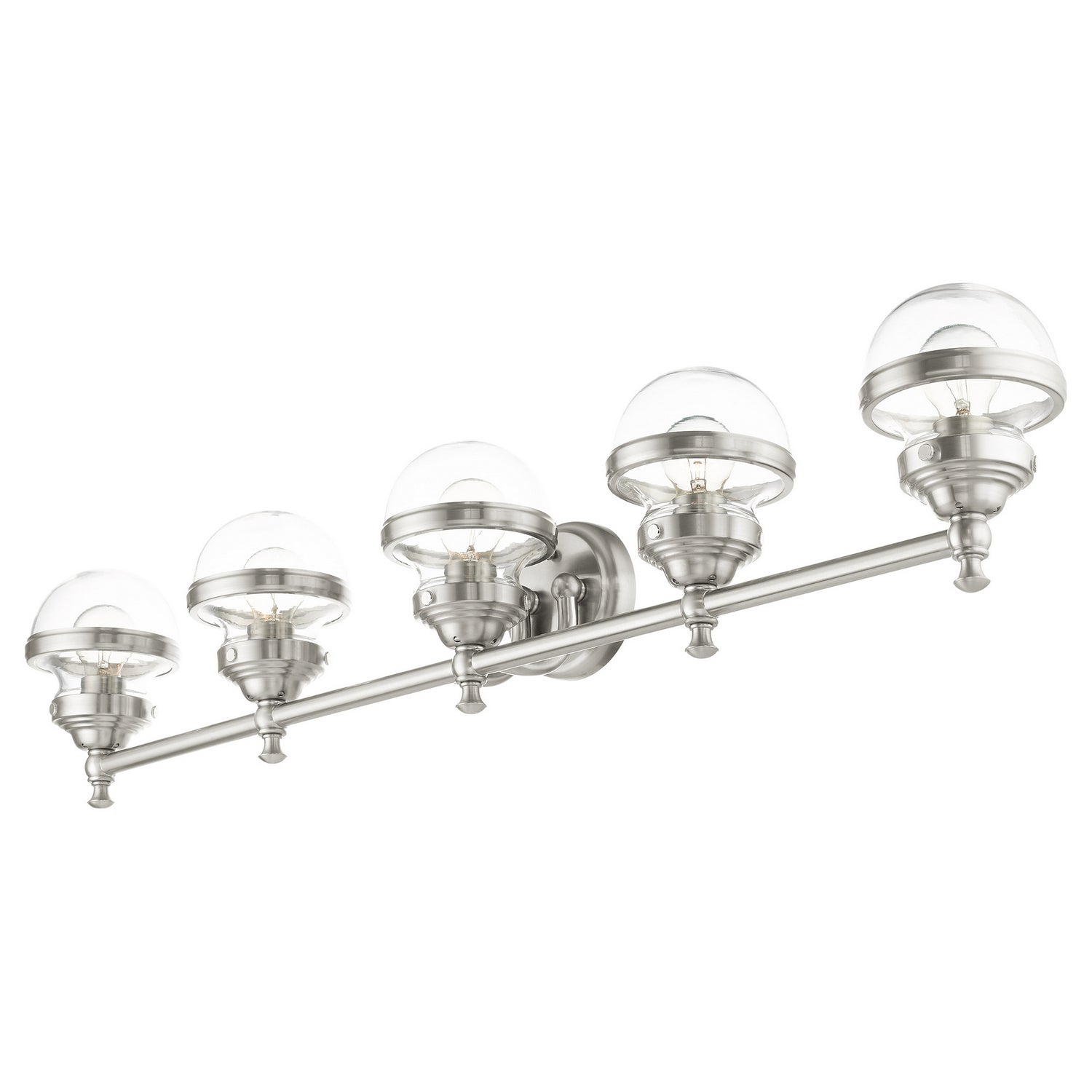 Livex Lighting - 17415-91 - Five Light Vanity - Oldwick - Brushed Nickel