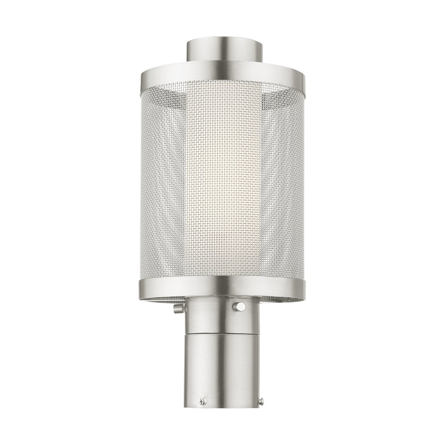 Livex Lighting - 20684-91 - One Light Outdoor Post Top Lantern - Nottingham - Brushed Nickel