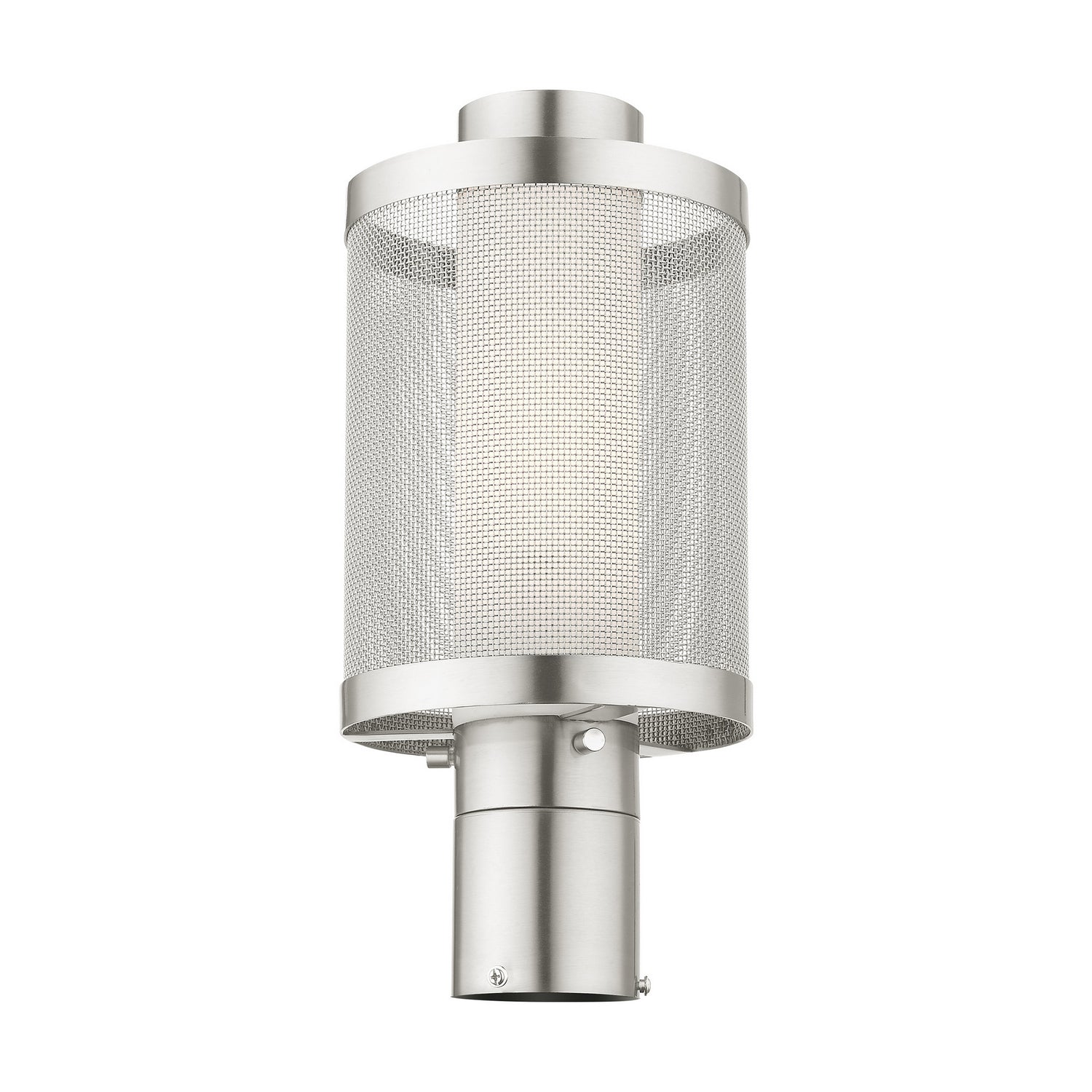 Livex Lighting - 20684-91 - One Light Outdoor Post Top Lantern - Nottingham - Brushed Nickel