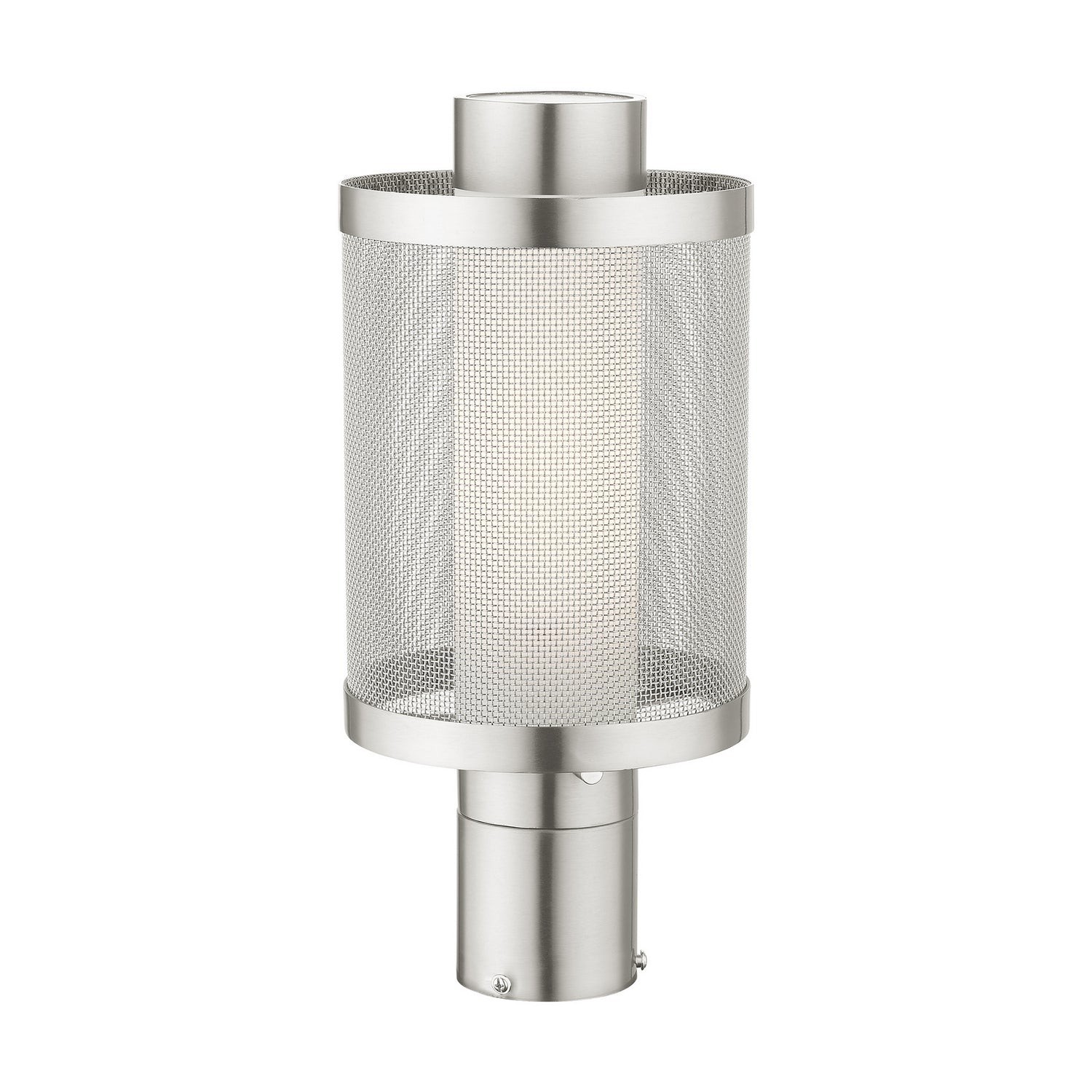 Livex Lighting - 20684-91 - One Light Outdoor Post Top Lantern - Nottingham - Brushed Nickel
