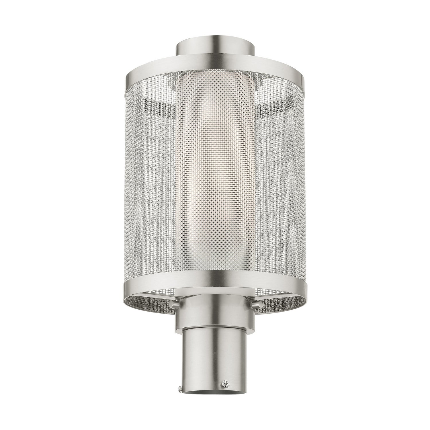 Livex Lighting - 20686-91 - One Light Outdoor Post Top Lantern - Nottingham - Brushed Nickel