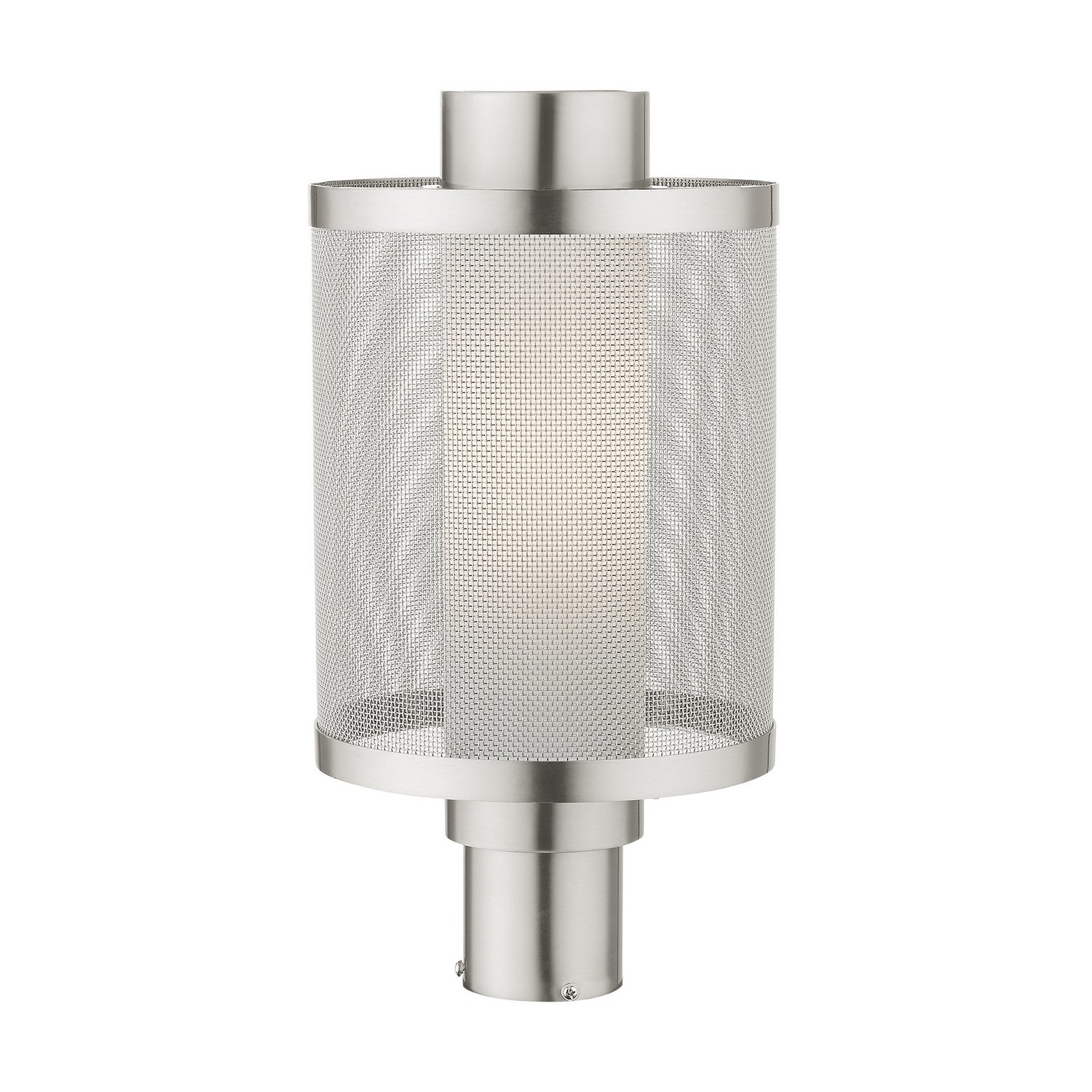 Livex Lighting - 20686-91 - One Light Outdoor Post Top Lantern - Nottingham - Brushed Nickel