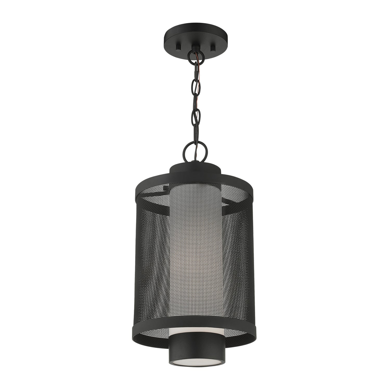 Livex Lighting - 20687-14 - One Light Outdoor Pendant - Nottingham - Textured Black