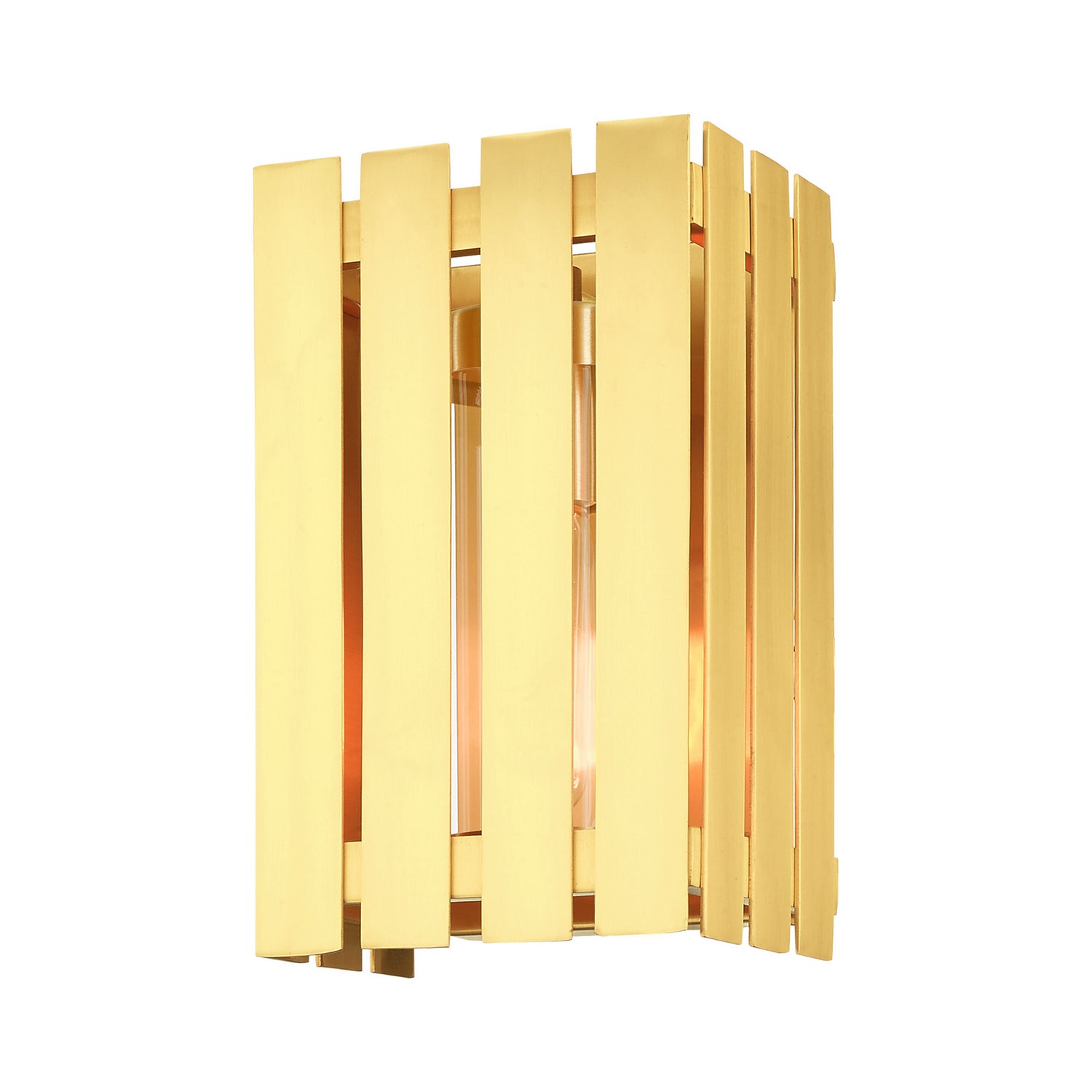 Livex Lighting - 20751-12 - One Light Outdoor Wall Lantern - Greenwich - Satin Brass