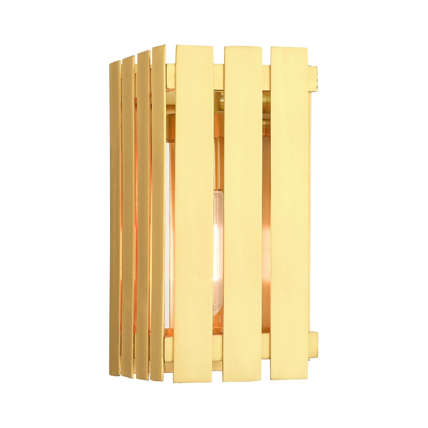 Livex Lighting - 20751-12 - One Light Outdoor Wall Lantern - Greenwich - Satin Brass