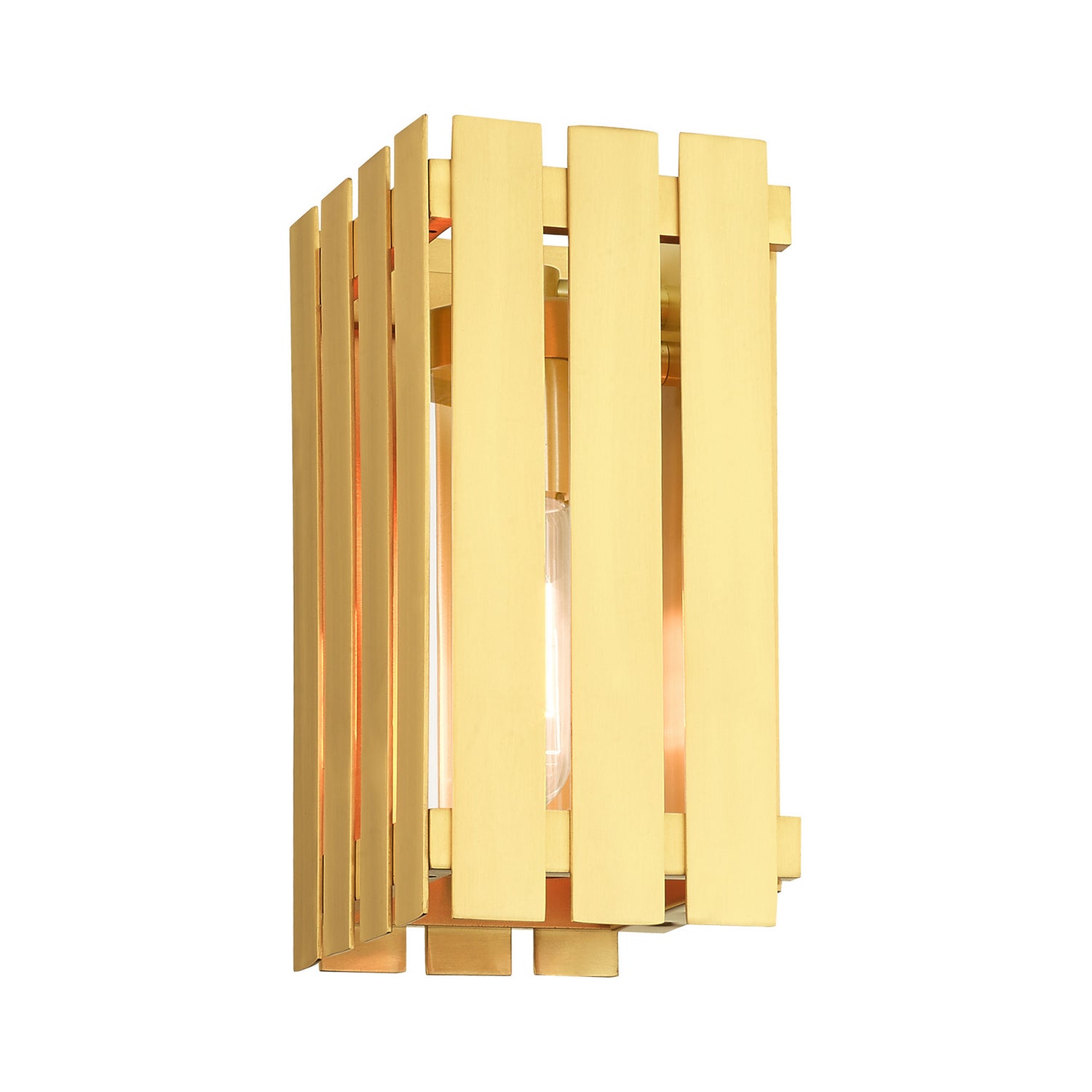 Livex Lighting - 20751-12 - One Light Outdoor Wall Lantern - Greenwich - Satin Brass