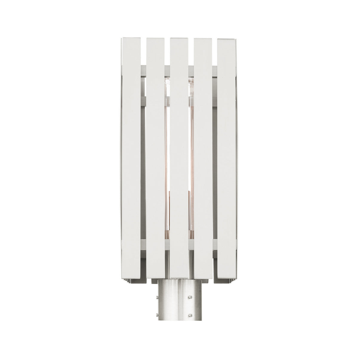 Livex Lighting - 20756-91 - One Light Outdoor Post Top Lantern - Greenwich - Brushed Nickel