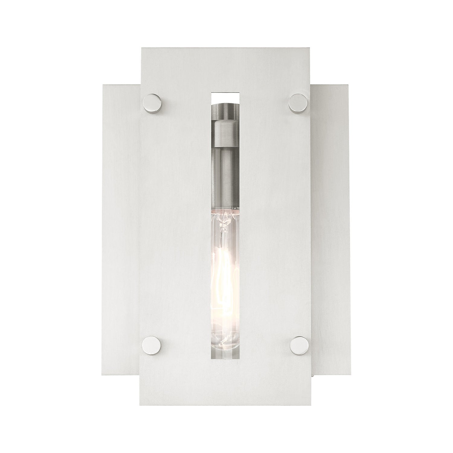 Livex Lighting - 21771-91 - One Light Outdoor Wall Lantern - Utrecht - Brushed Nickel