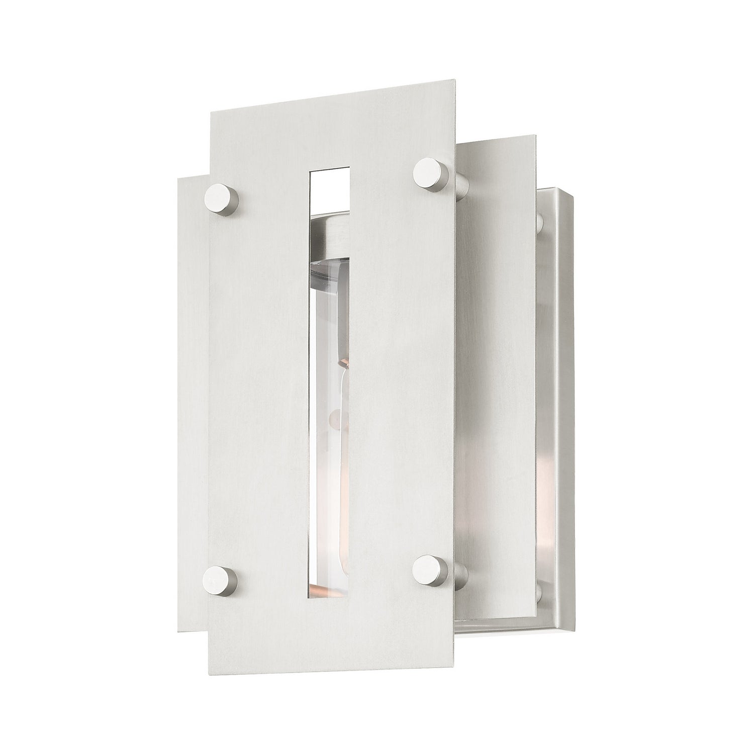 Livex Lighting - 21771-91 - One Light Outdoor Wall Lantern - Utrecht - Brushed Nickel