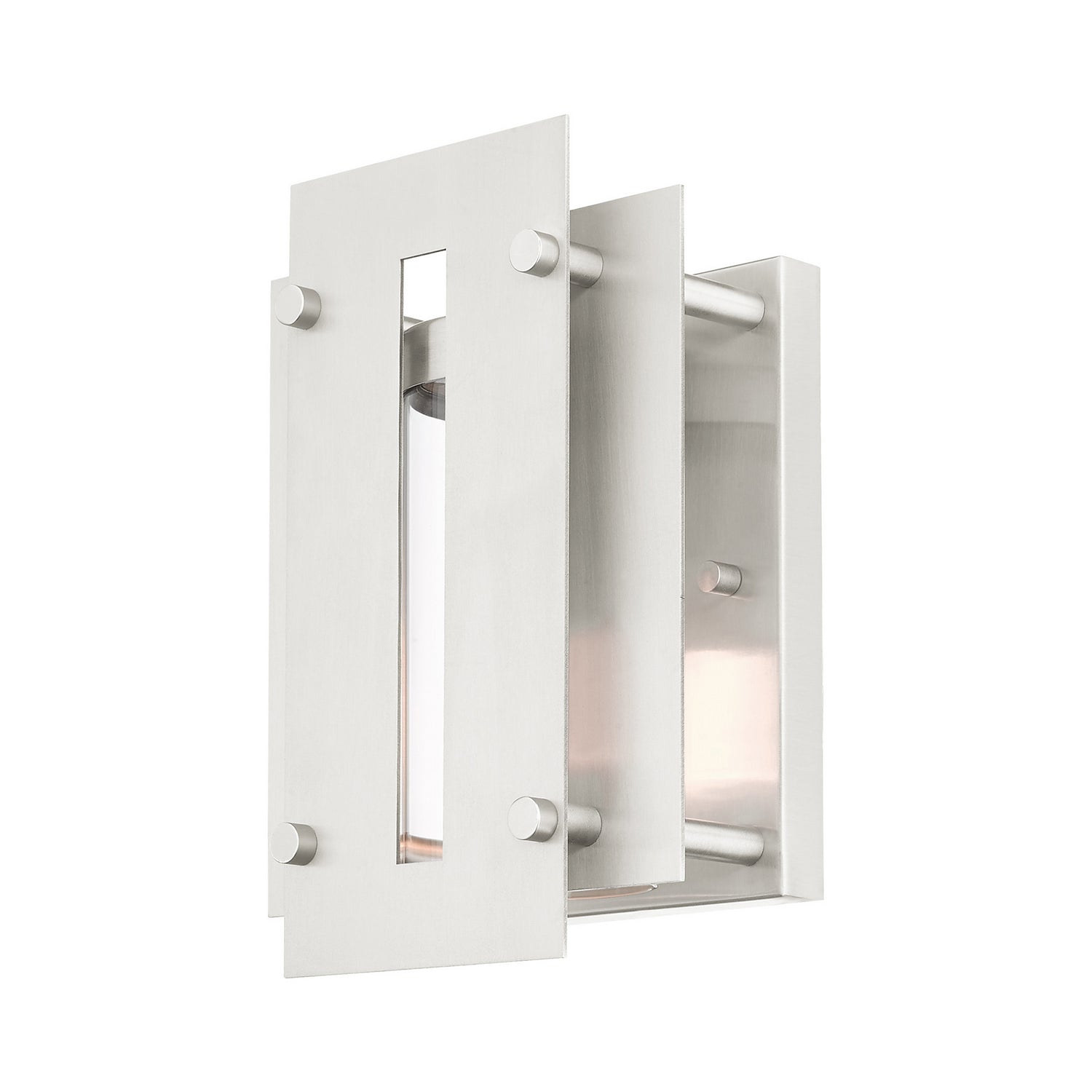 Livex Lighting - 21771-91 - One Light Outdoor Wall Lantern - Utrecht - Brushed Nickel