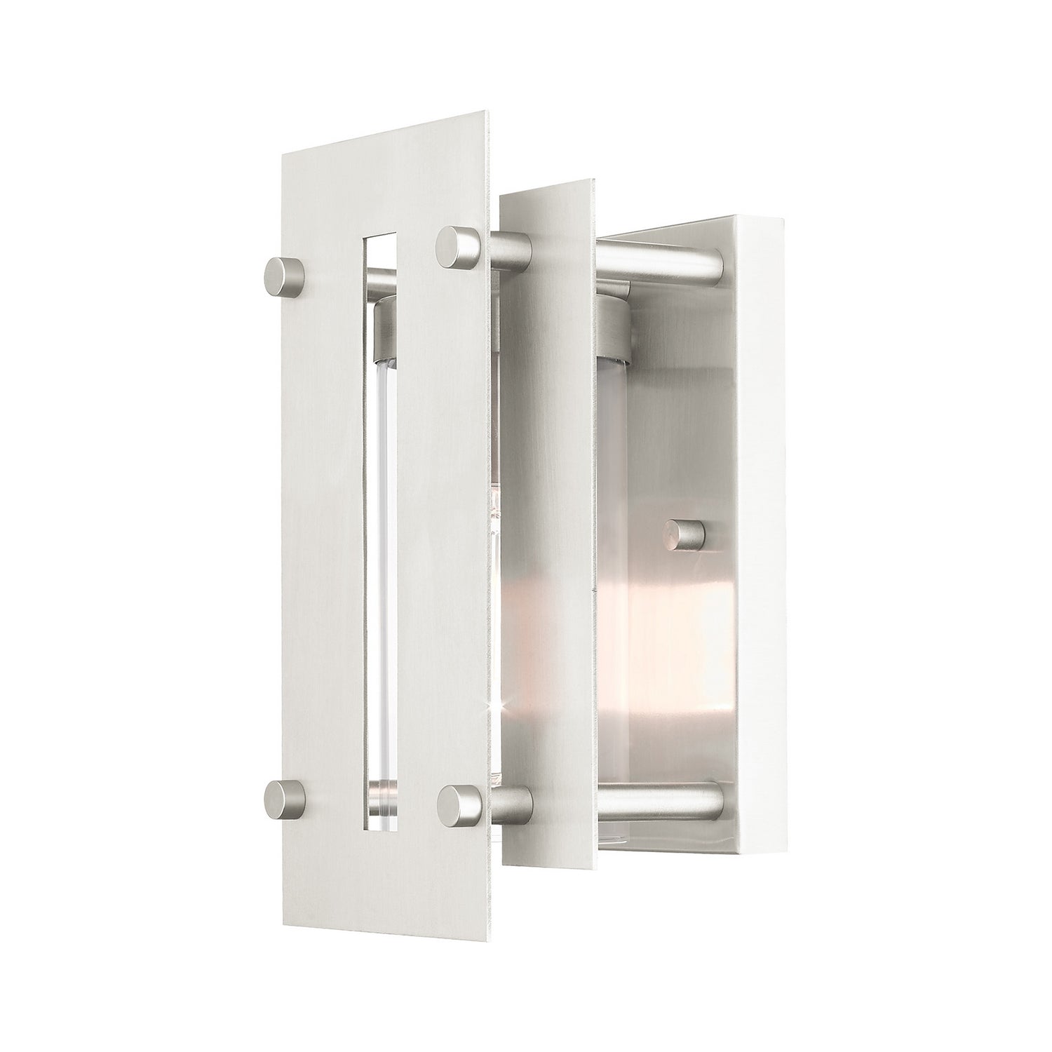 Livex Lighting - 21771-91 - One Light Outdoor Wall Lantern - Utrecht - Brushed Nickel