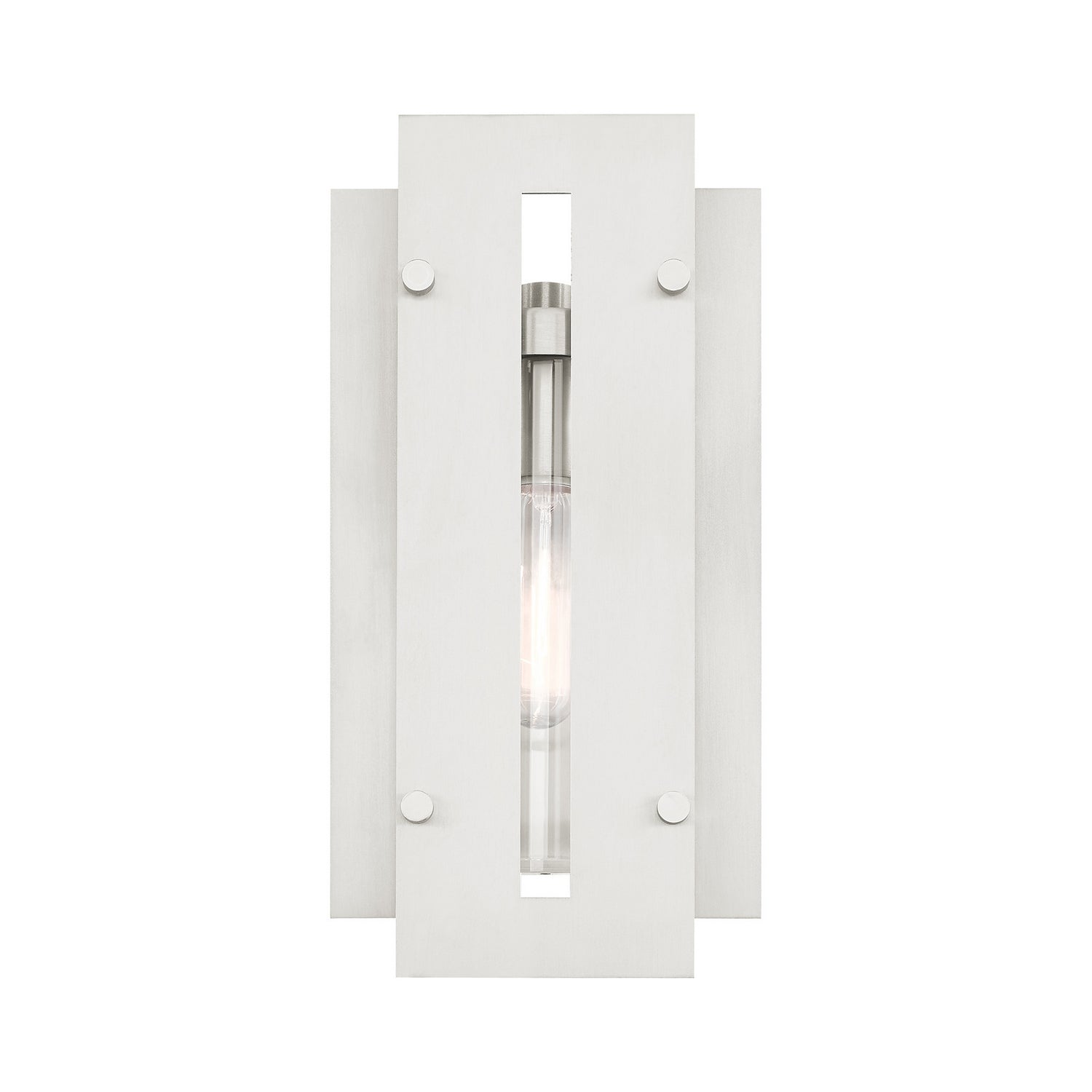 Livex Lighting - 21772-91 - One Light Outdoor Wall Lantern - Utrecht - Brushed Nickels