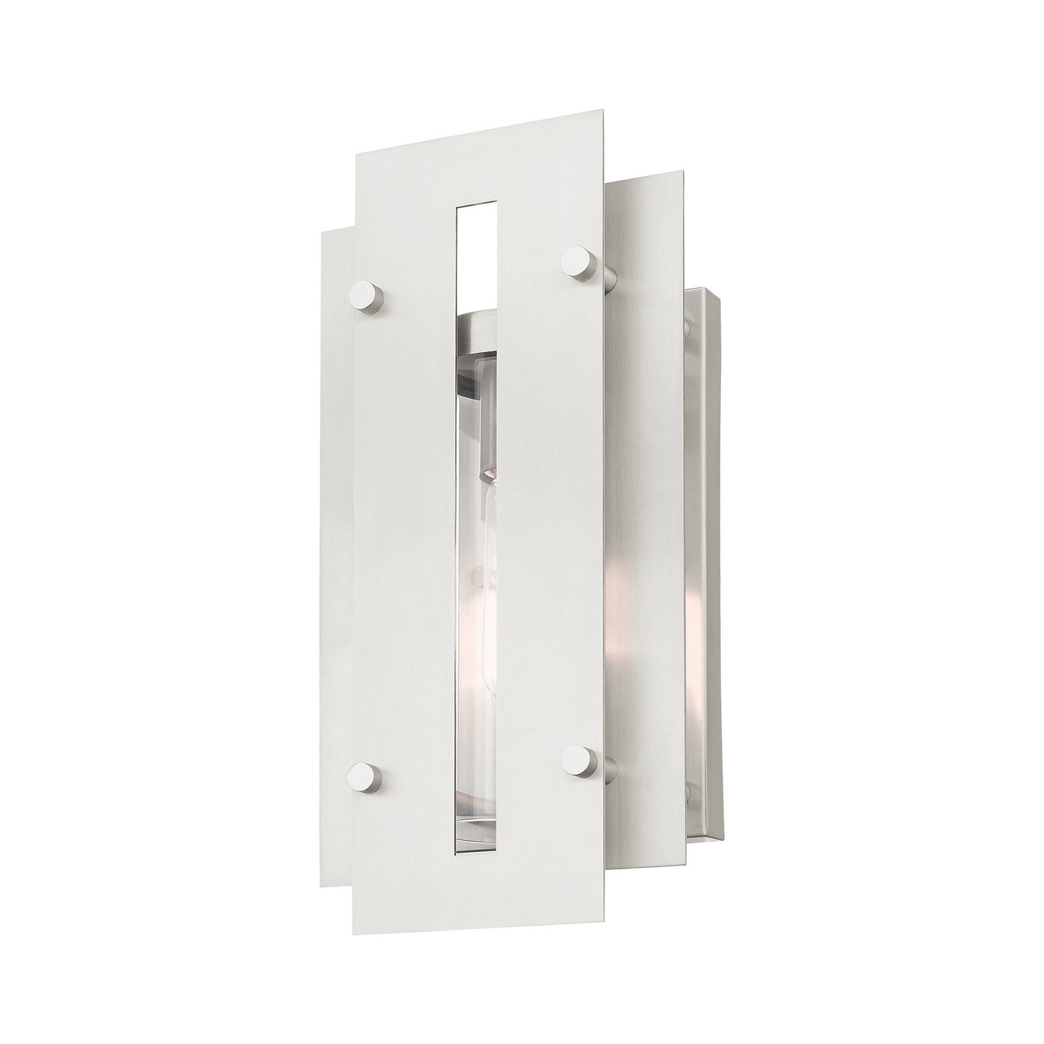 Livex Lighting - 21772-91 - One Light Outdoor Wall Lantern - Utrecht - Brushed Nickels