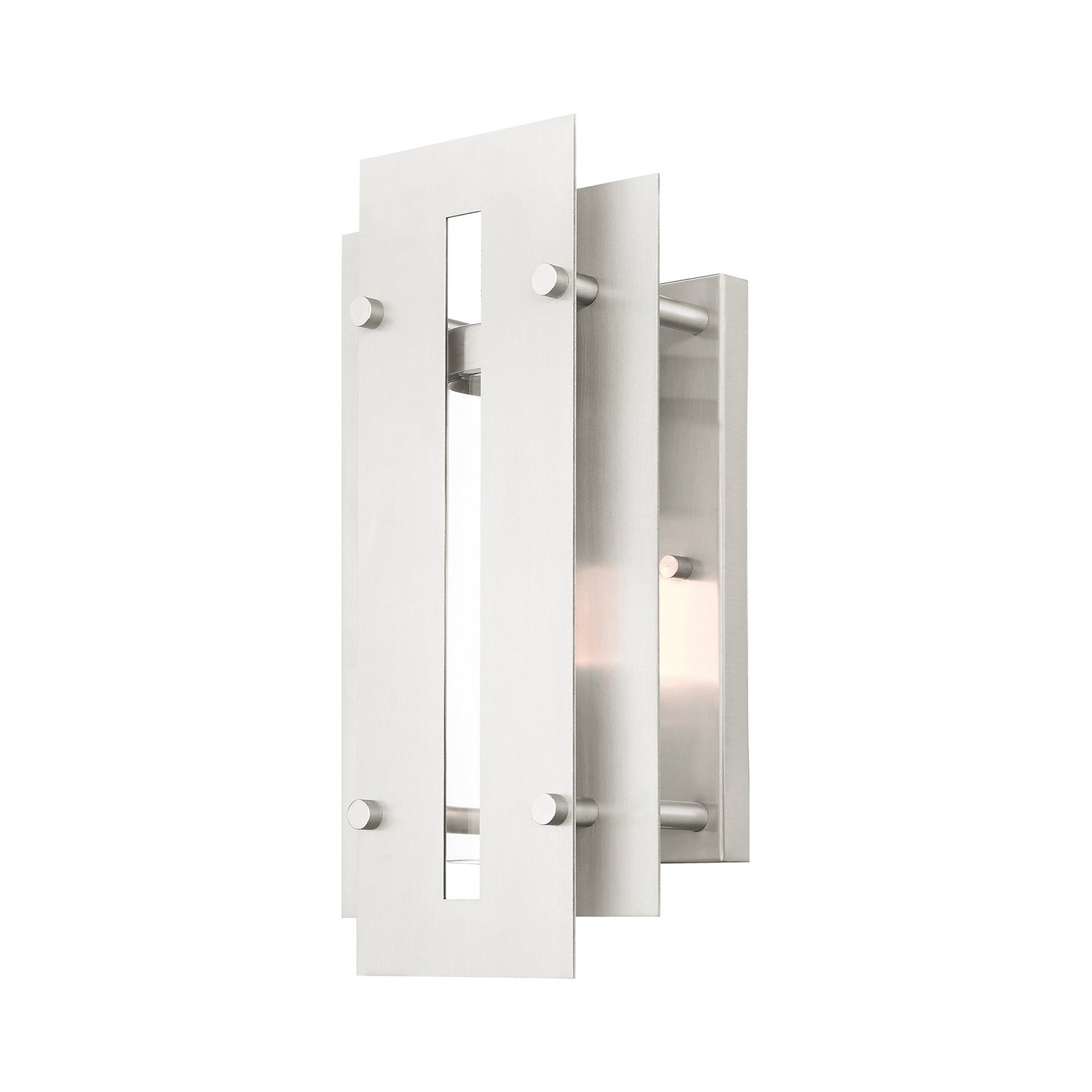 Livex Lighting - 21772-91 - One Light Outdoor Wall Lantern - Utrecht - Brushed Nickels
