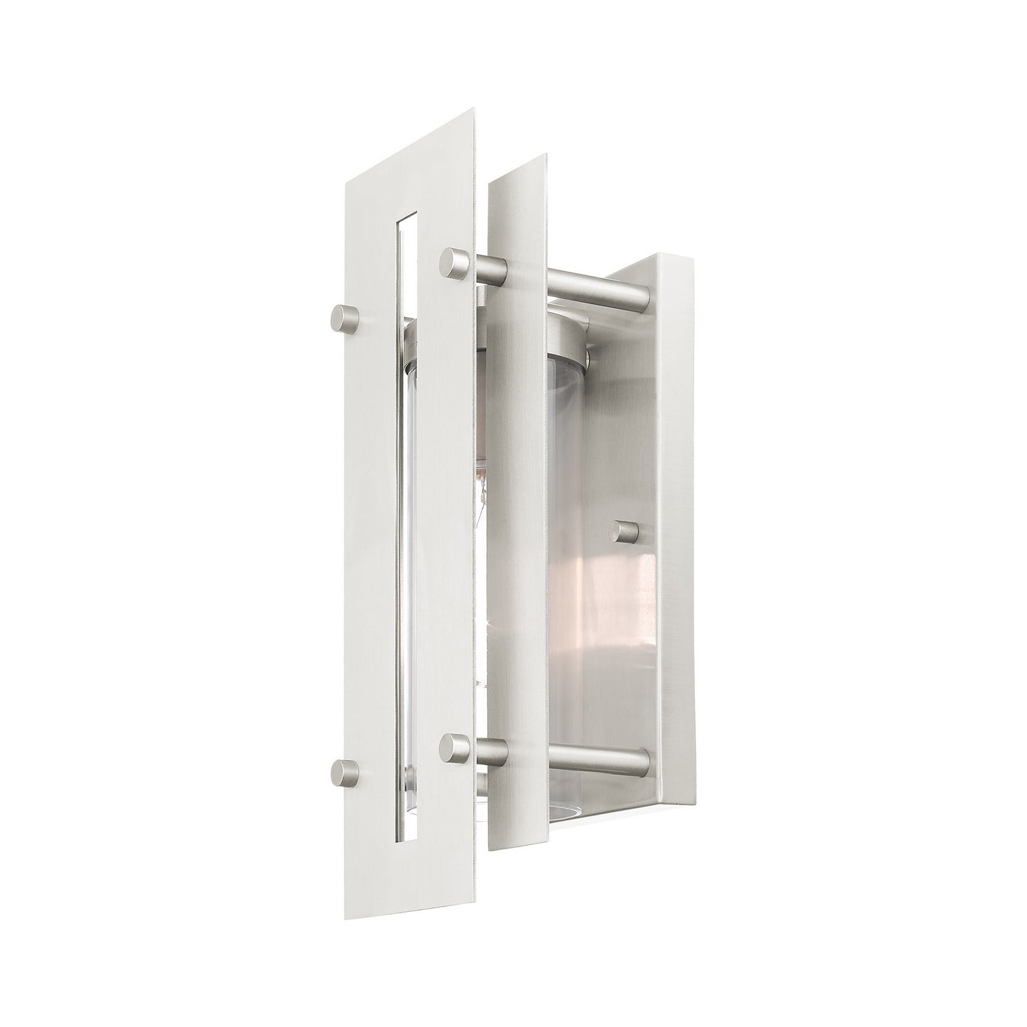 Livex Lighting - 21772-91 - One Light Outdoor Wall Lantern - Utrecht - Brushed Nickels