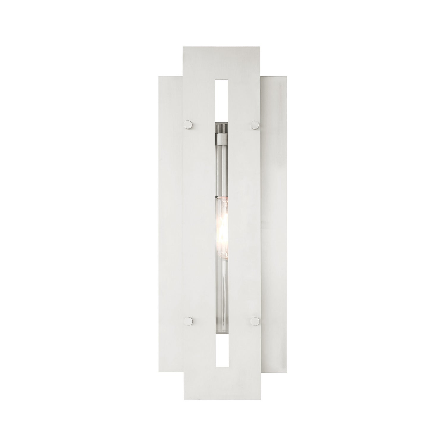 Livex Lighting - 21773-91 - One Light Outdoor Wall Lantern - Utrecht - Brushed Nickel