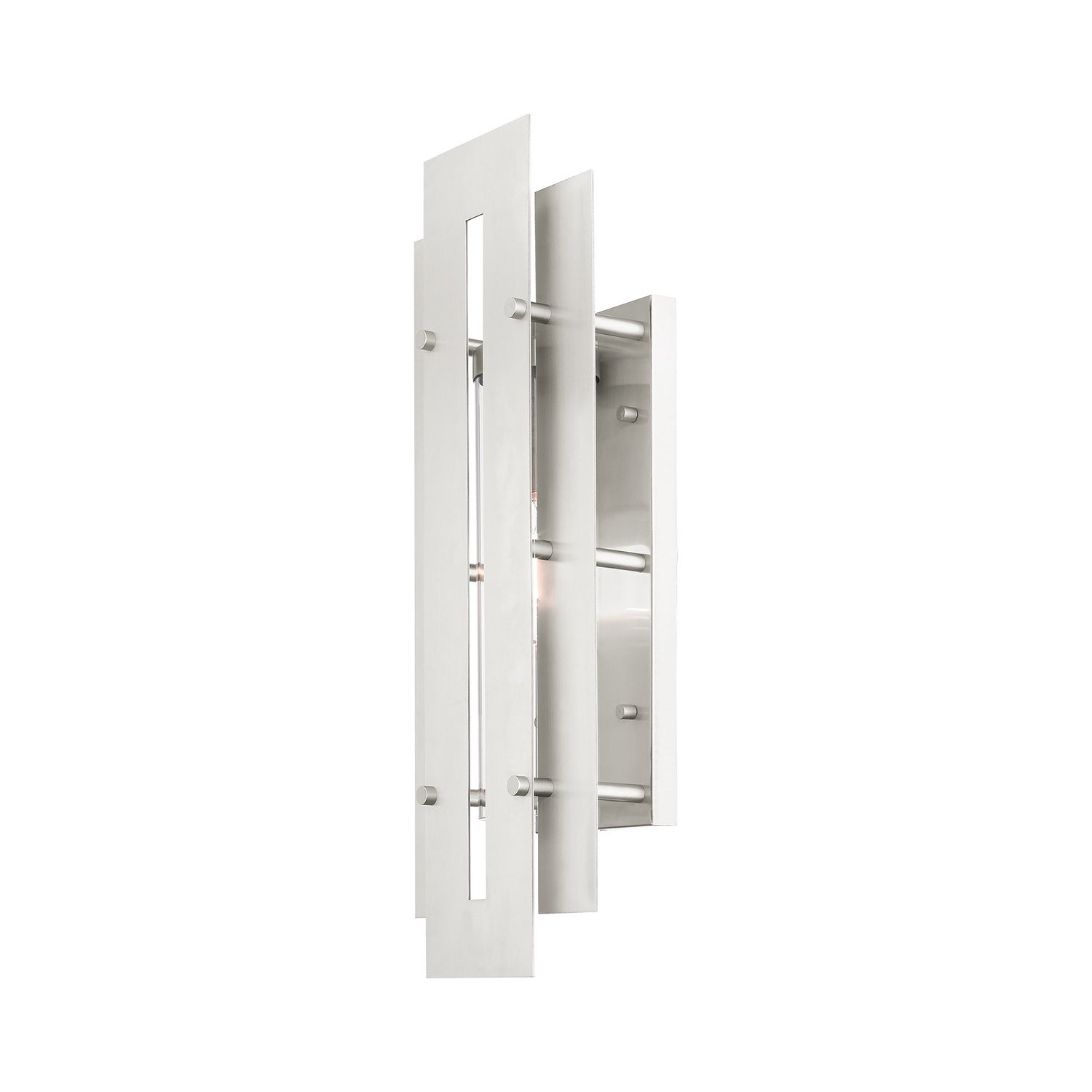 Livex Lighting - 21773-91 - One Light Outdoor Wall Lantern - Utrecht - Brushed Nickel