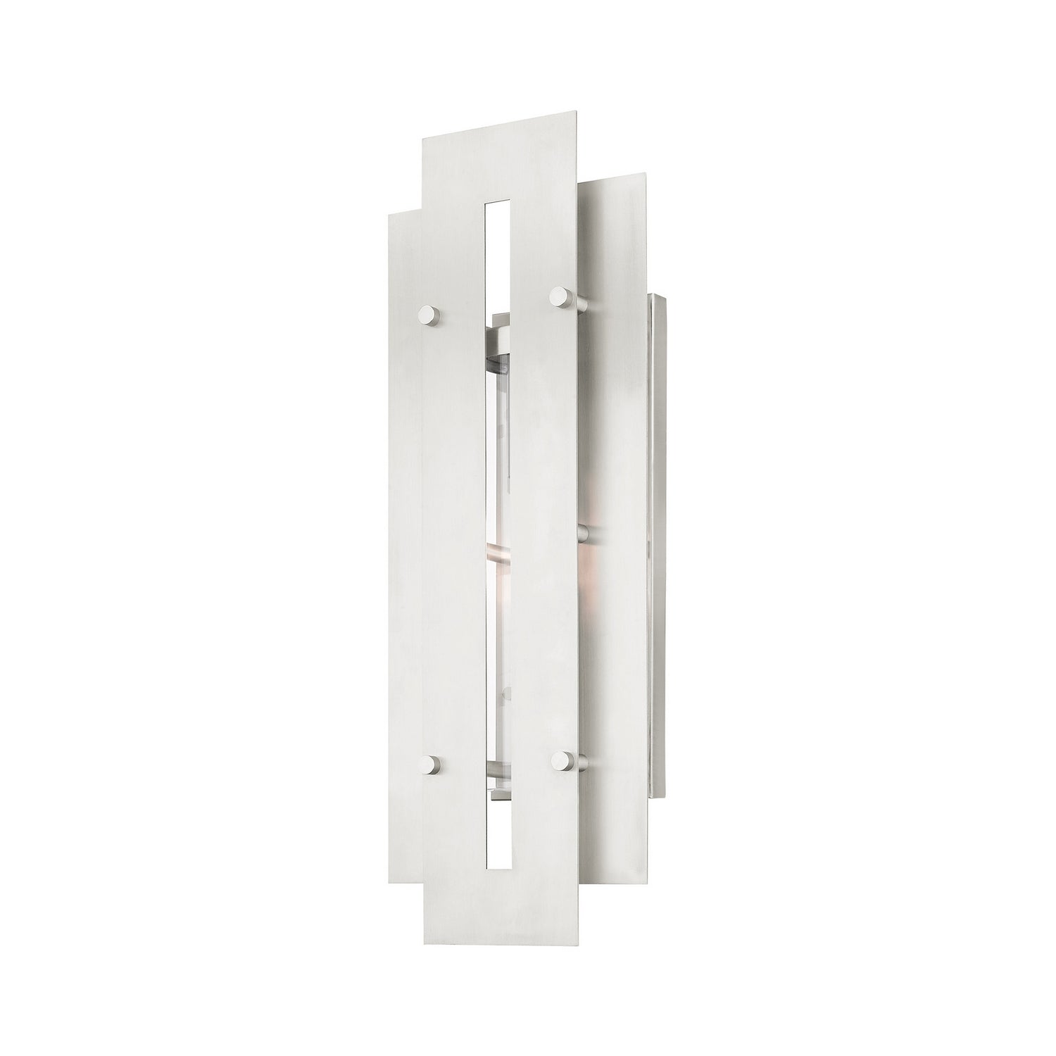 Livex Lighting - 21773-91 - One Light Outdoor Wall Lantern - Utrecht - Brushed Nickel