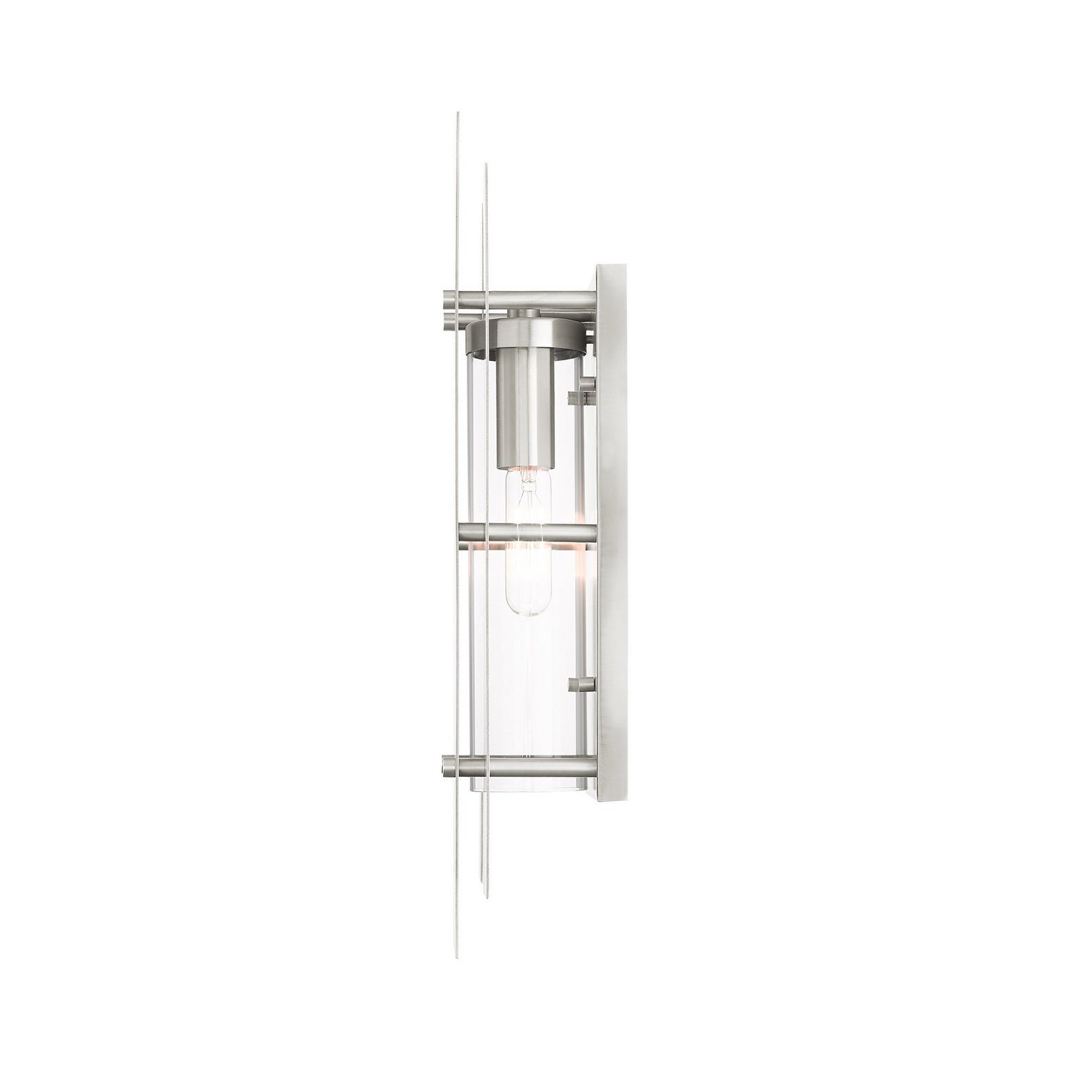Livex Lighting - 21773-91 - One Light Outdoor Wall Lantern - Utrecht - Brushed Nickel