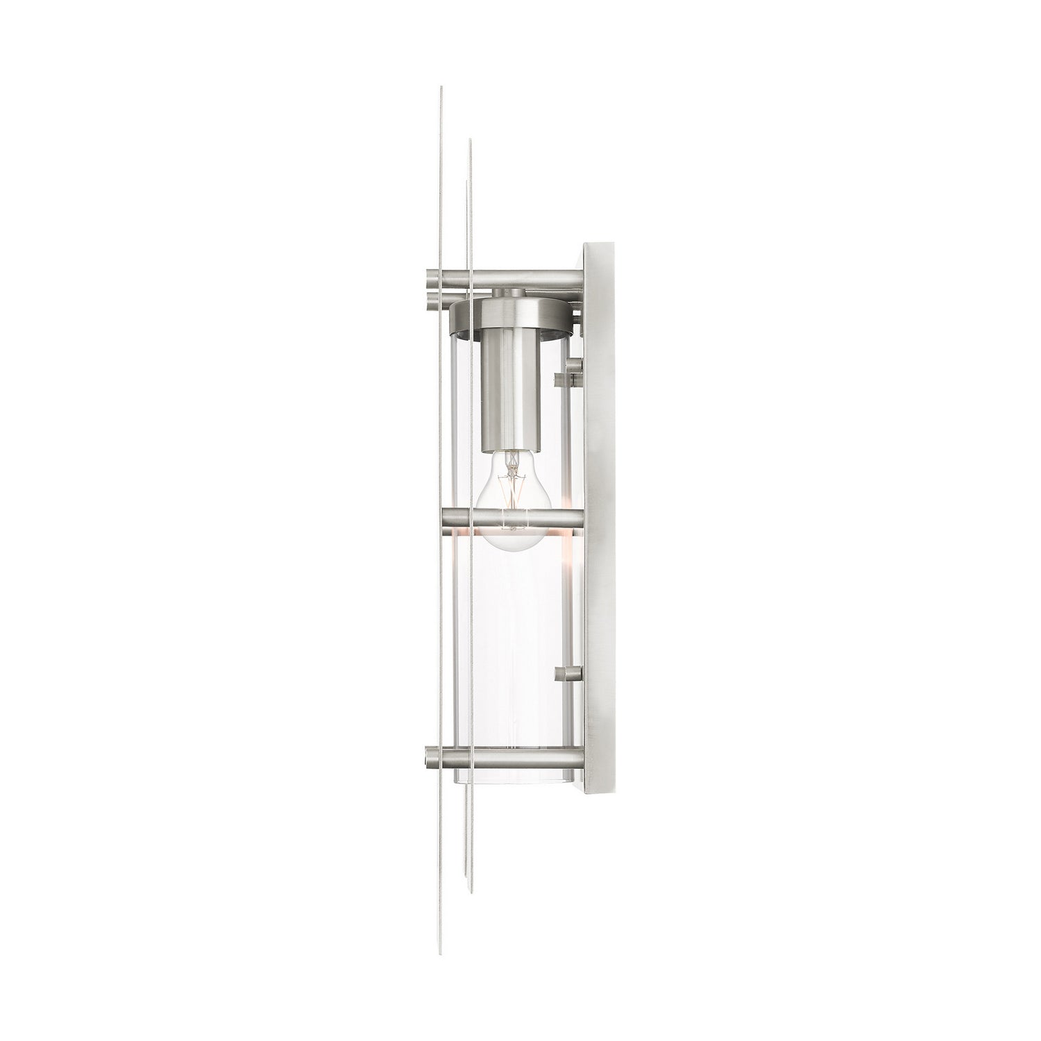 Livex Lighting - 21773-91 - One Light Outdoor Wall Lantern - Utrecht - Brushed Nickel