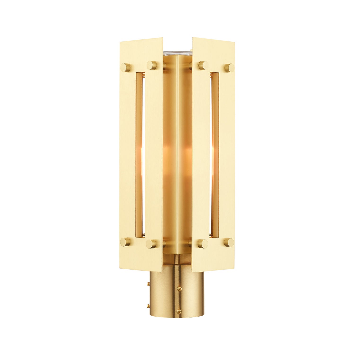 Livex Lighting - 21774-12 - One Light Outdoor Post Top Lantern - Utrecht - Satin Brass