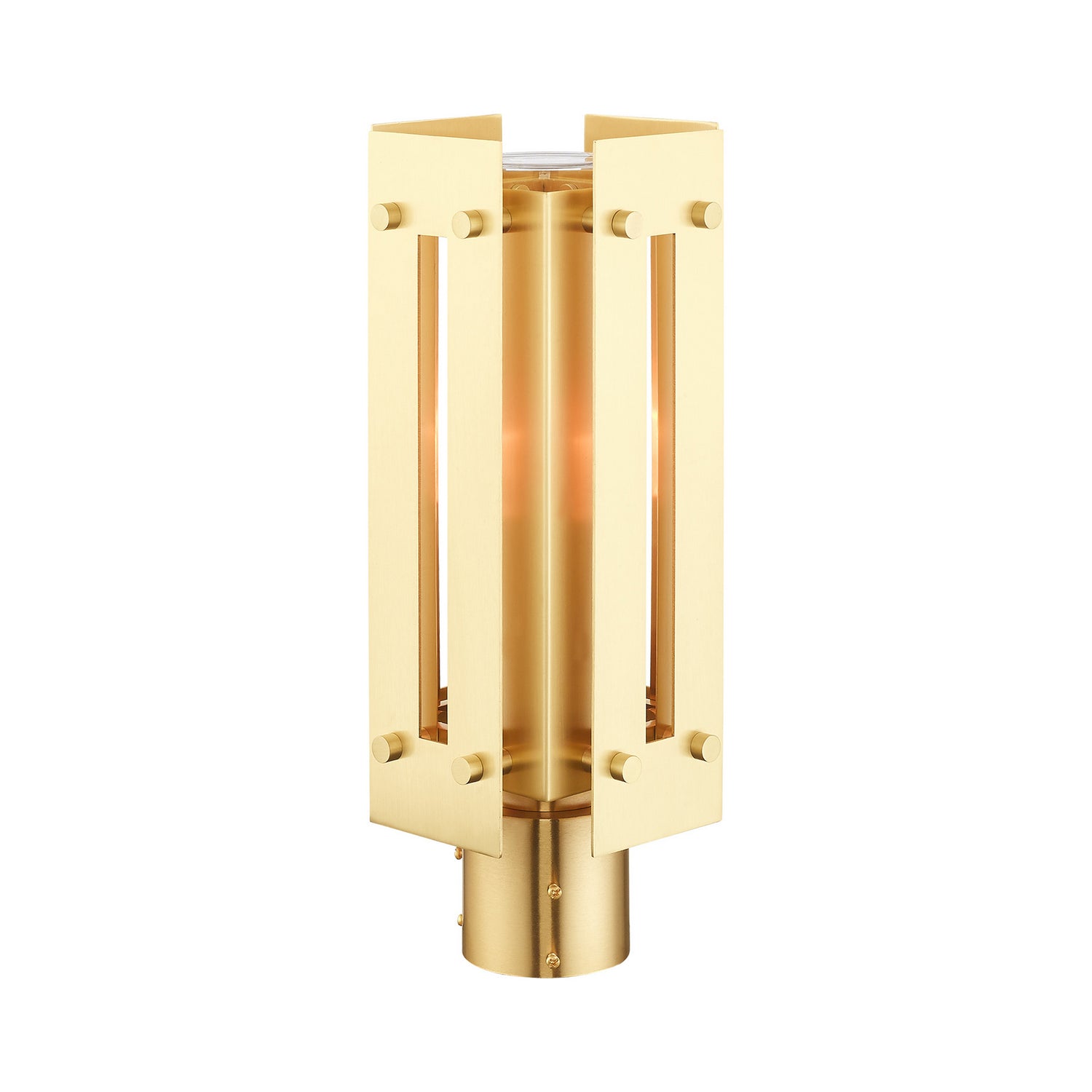 Livex Lighting - 21774-12 - One Light Outdoor Post Top Lantern - Utrecht - Satin Brass