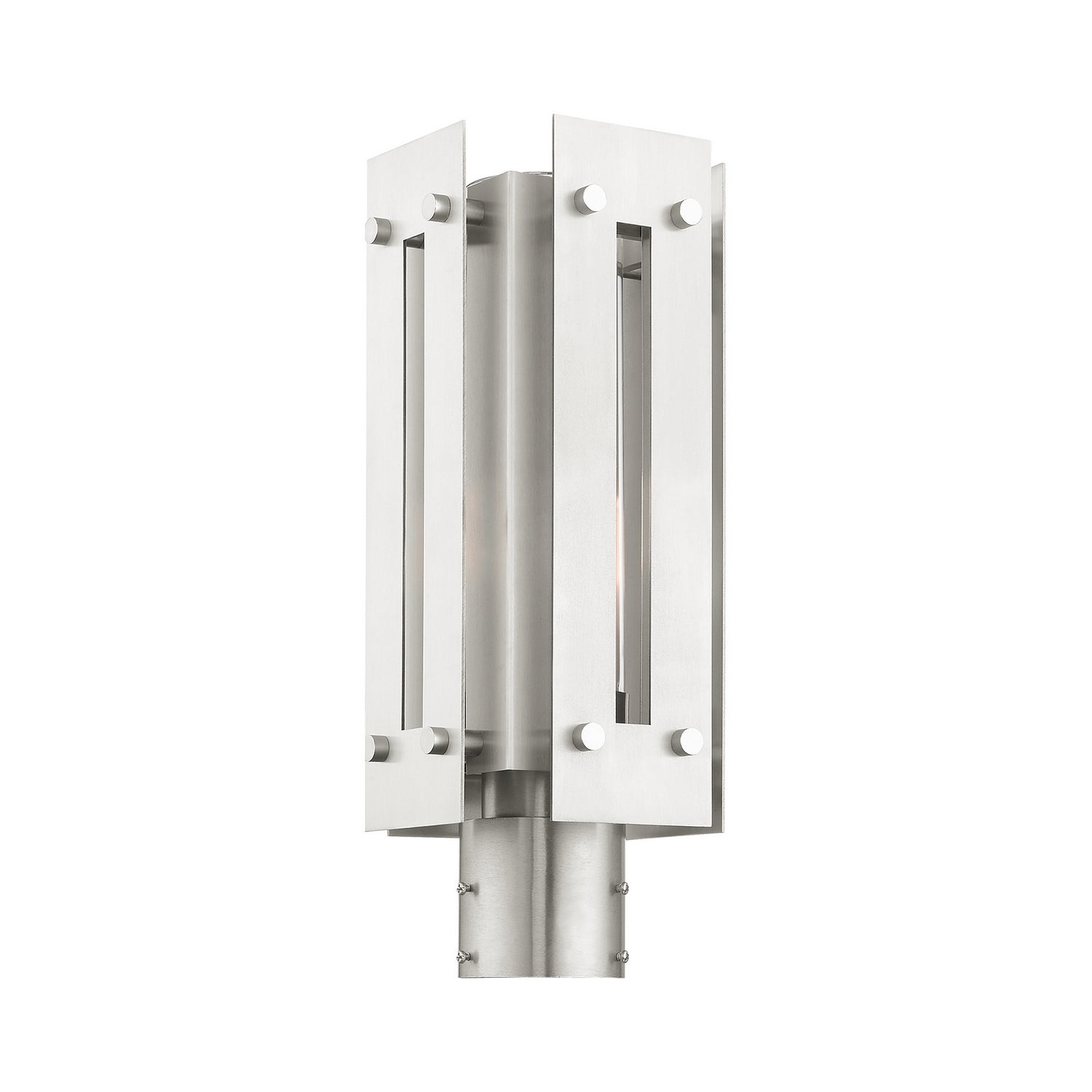 Livex Lighting - 21774-91 - One Light Outdoor Post Top Lantern - Utrecht - Brushed Nickel