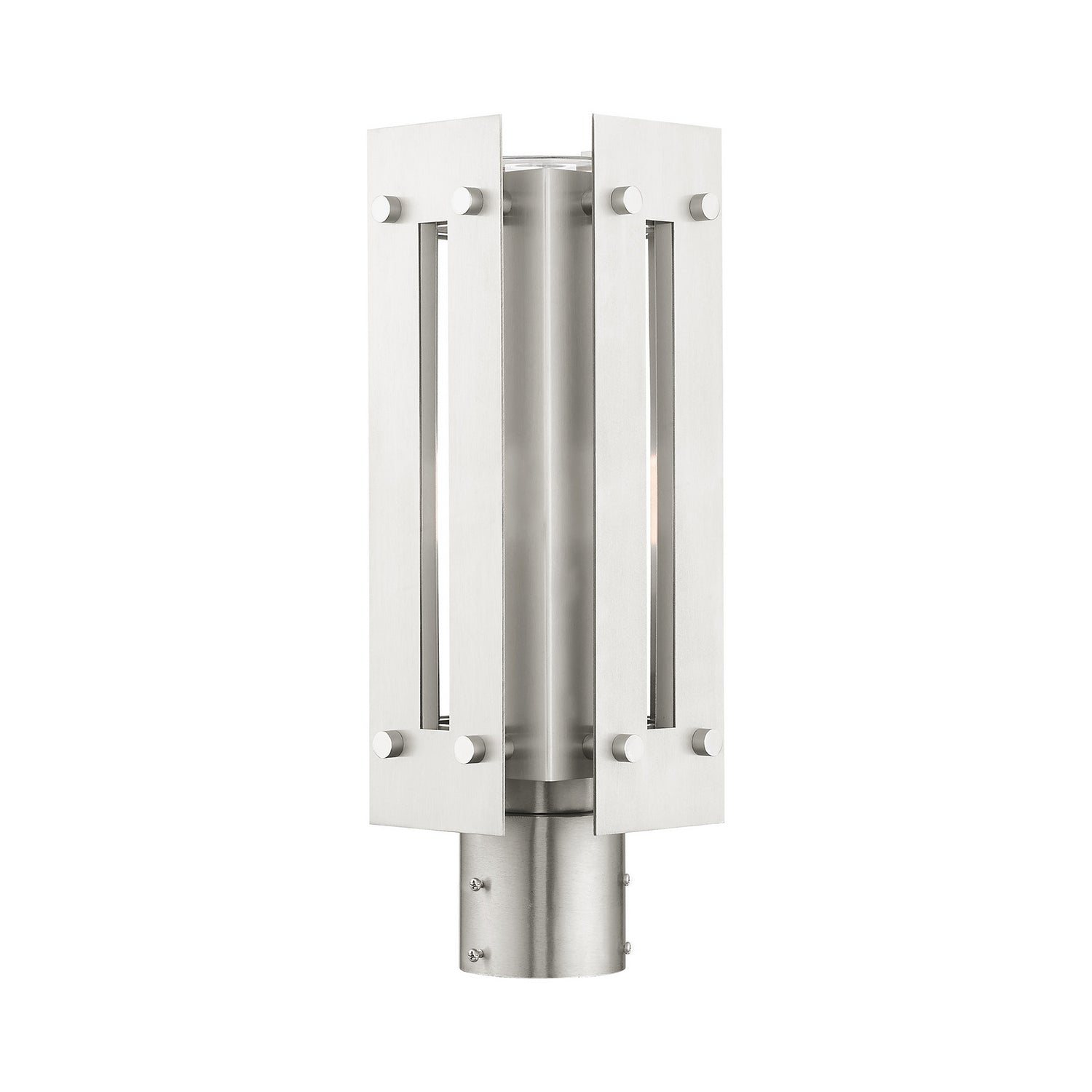 Livex Lighting - 21774-91 - One Light Outdoor Post Top Lantern - Utrecht - Brushed Nickel