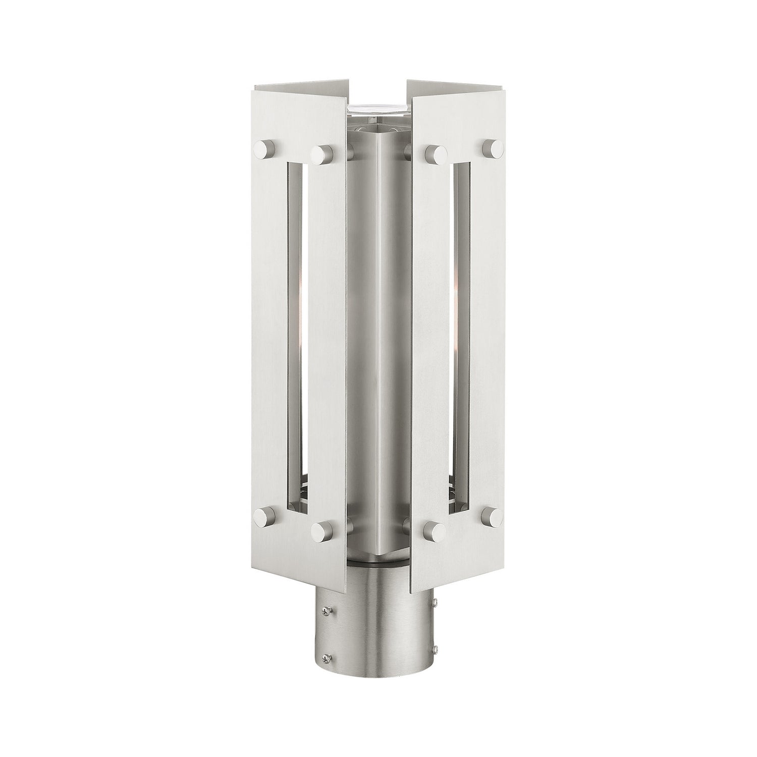 Livex Lighting - 21774-91 - One Light Outdoor Post Top Lantern - Utrecht - Brushed Nickel