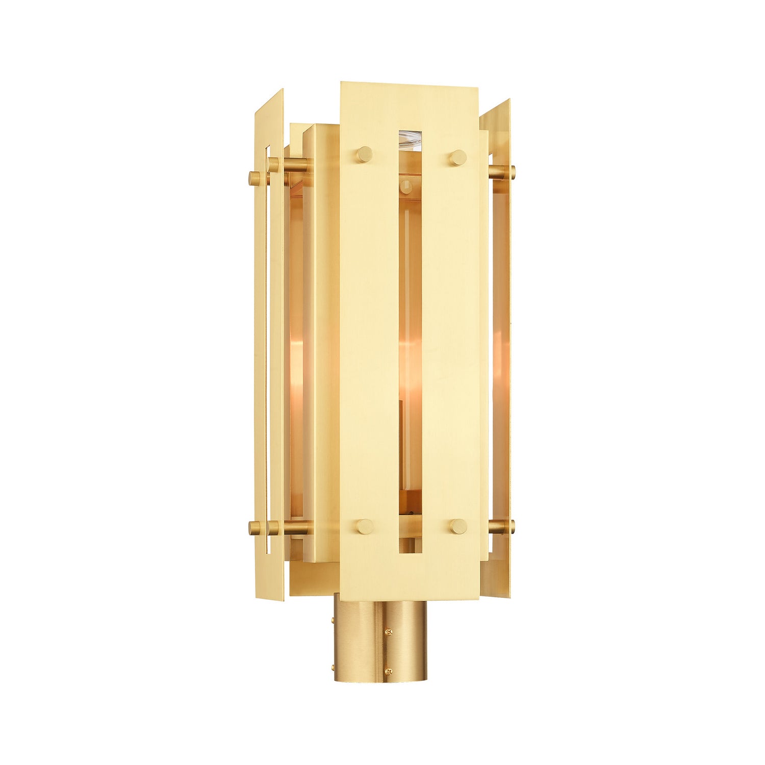 Livex Lighting - 21776-12 - One Light Outdoor Post Top Lantern - Utrecht - Satin Brass