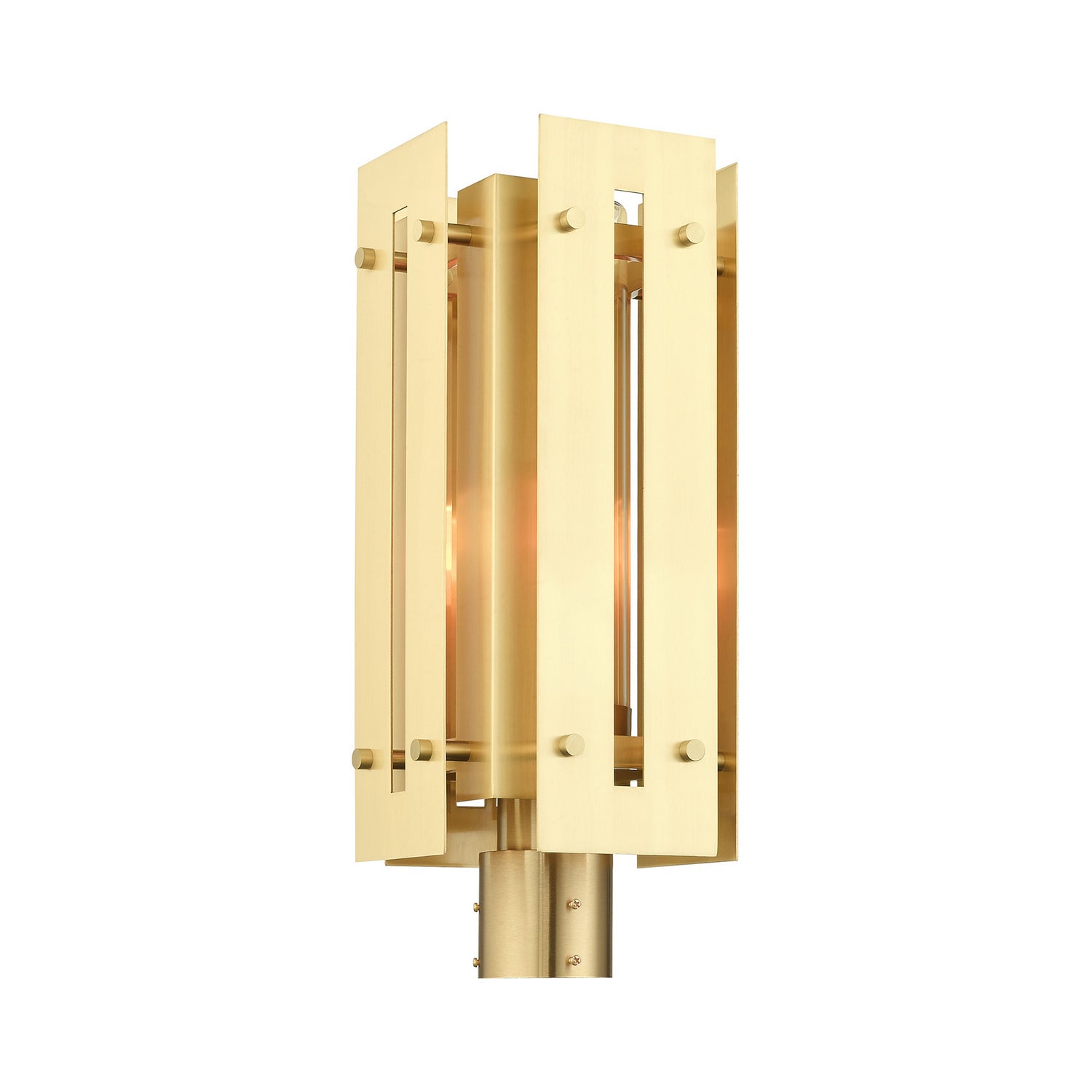 Livex Lighting - 21776-12 - One Light Outdoor Post Top Lantern - Utrecht - Satin Brass