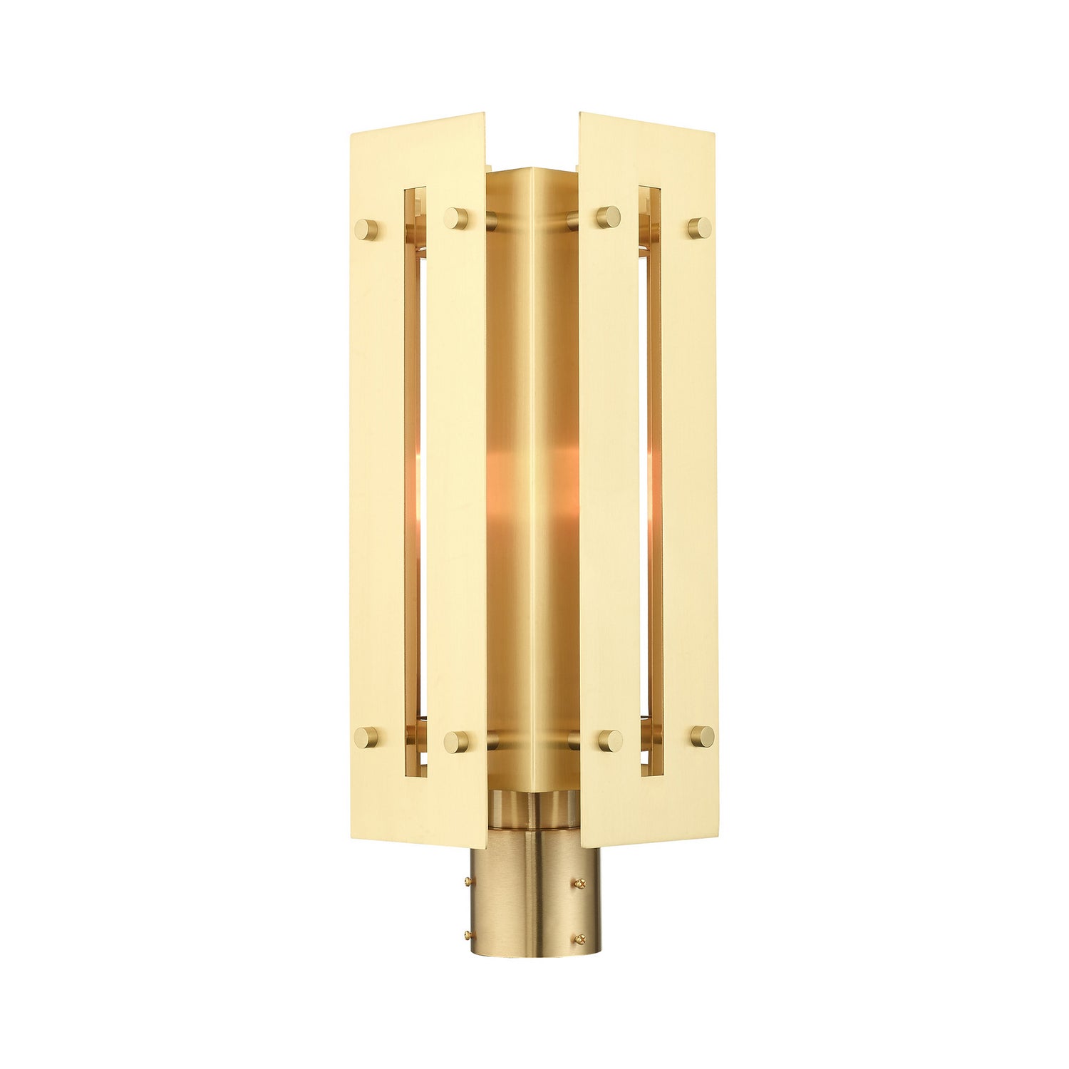 Livex Lighting - 21776-12 - One Light Outdoor Post Top Lantern - Utrecht - Satin Brass