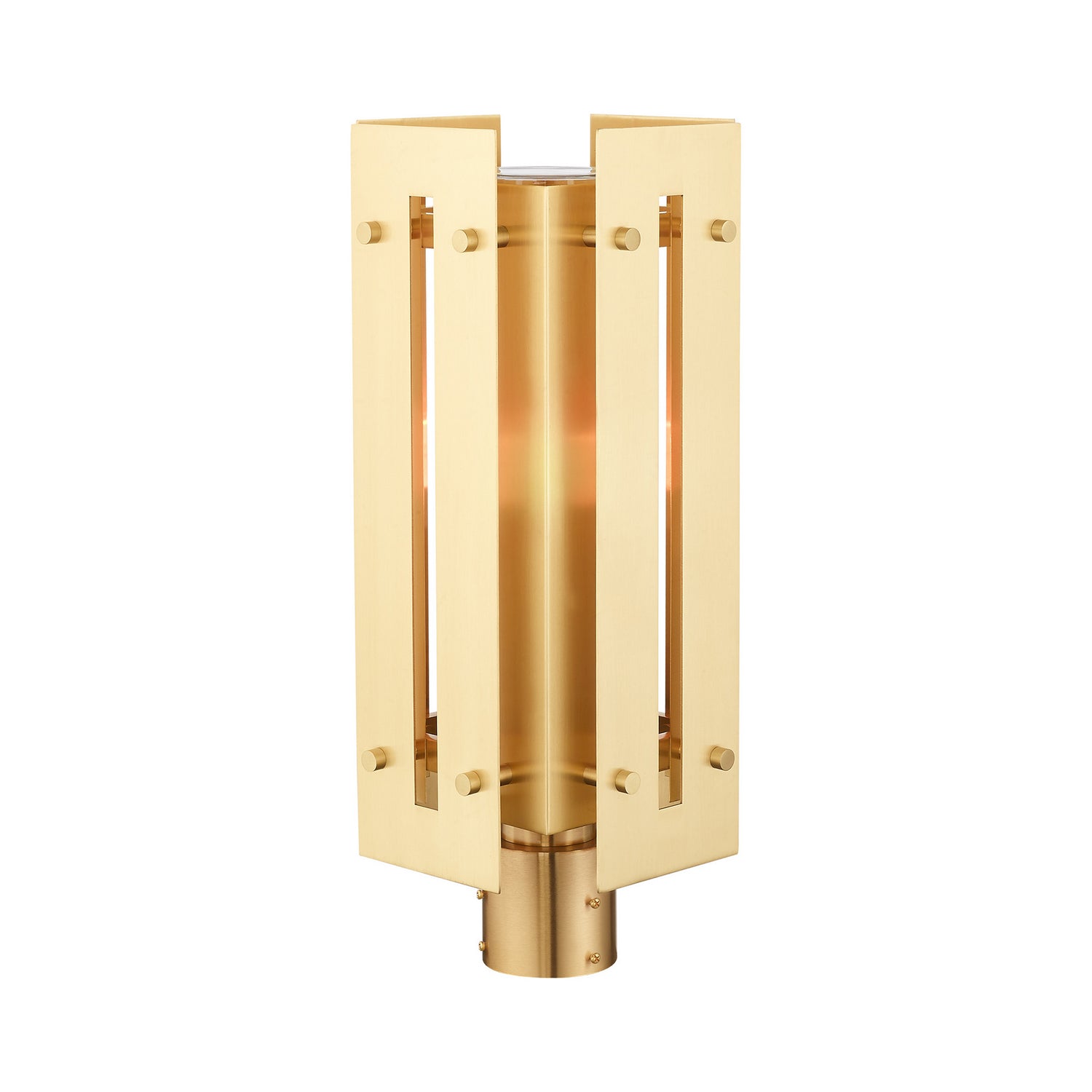 Livex Lighting - 21776-12 - One Light Outdoor Post Top Lantern - Utrecht - Satin Brass