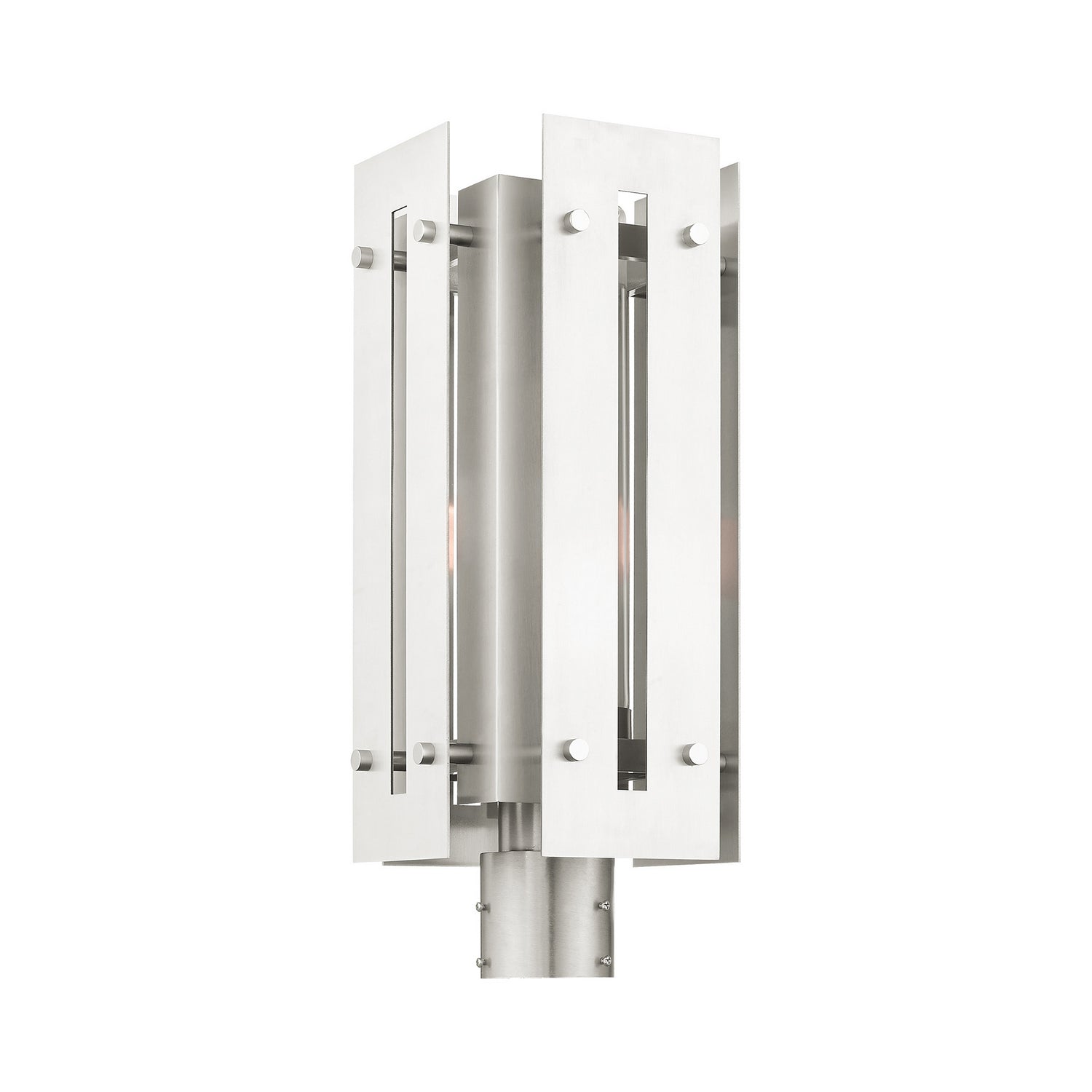 Livex Lighting - 21776-91 - One Light Outdoor Post Top Lantern - Utrecht - Brushed Nickel