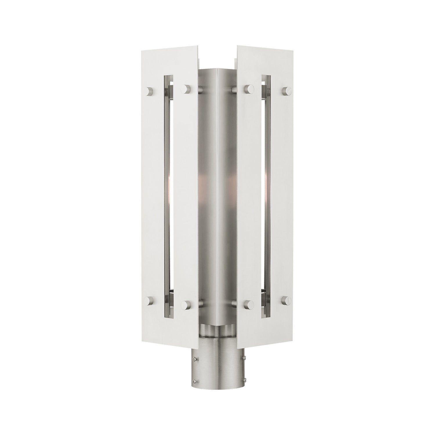 Livex Lighting - 21776-91 - One Light Outdoor Post Top Lantern - Utrecht - Brushed Nickel